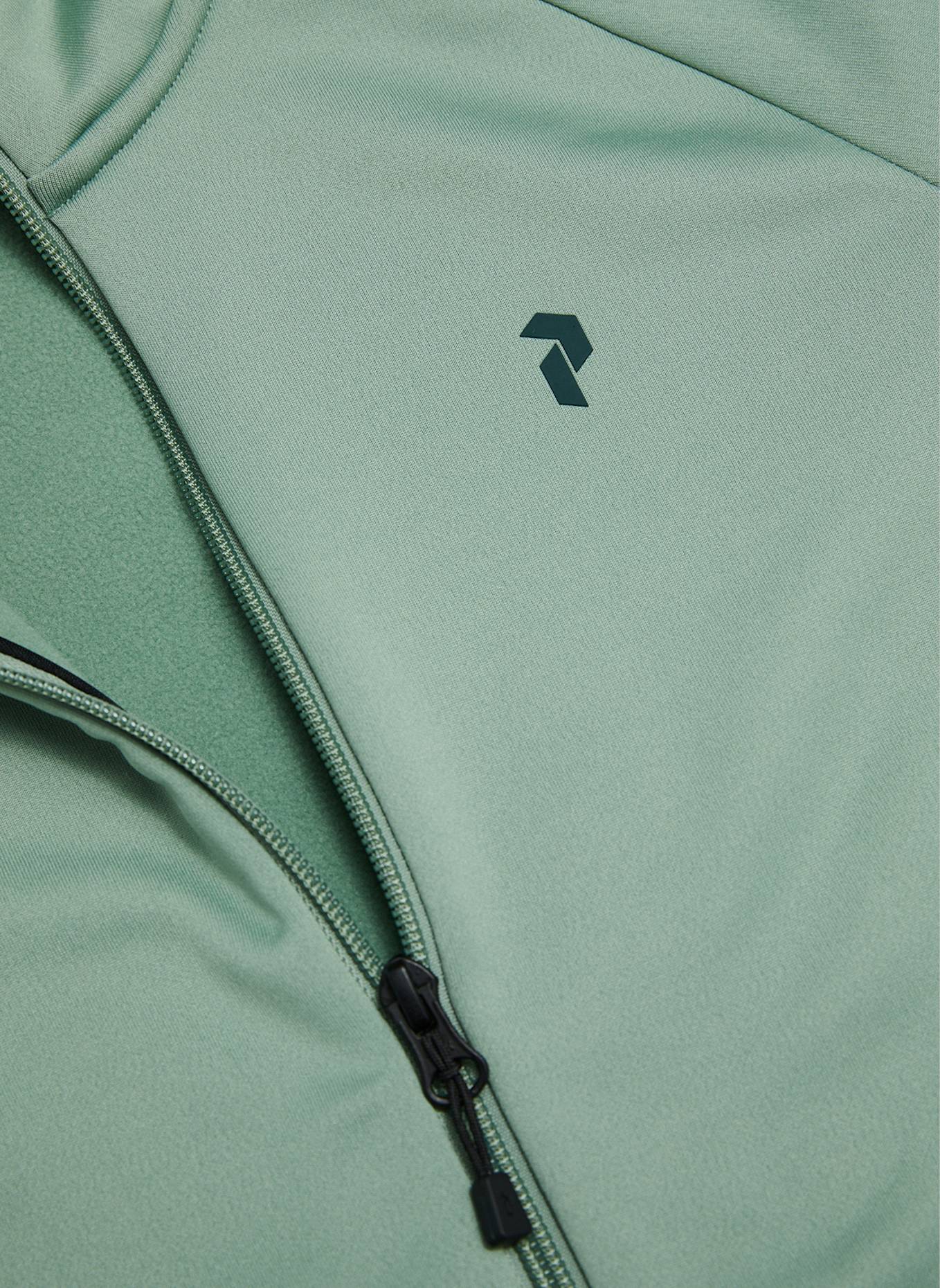 Peak Performance W Rider Essentials Midlayer Zip Jacket Fleecejacke: HELLGRÜN