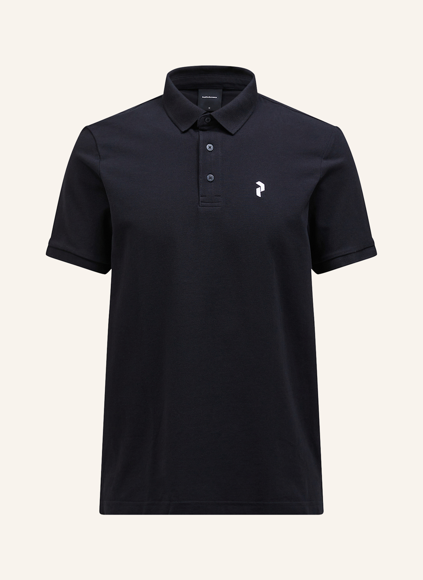 Peak Performance Poloshirt: SCHWARZ