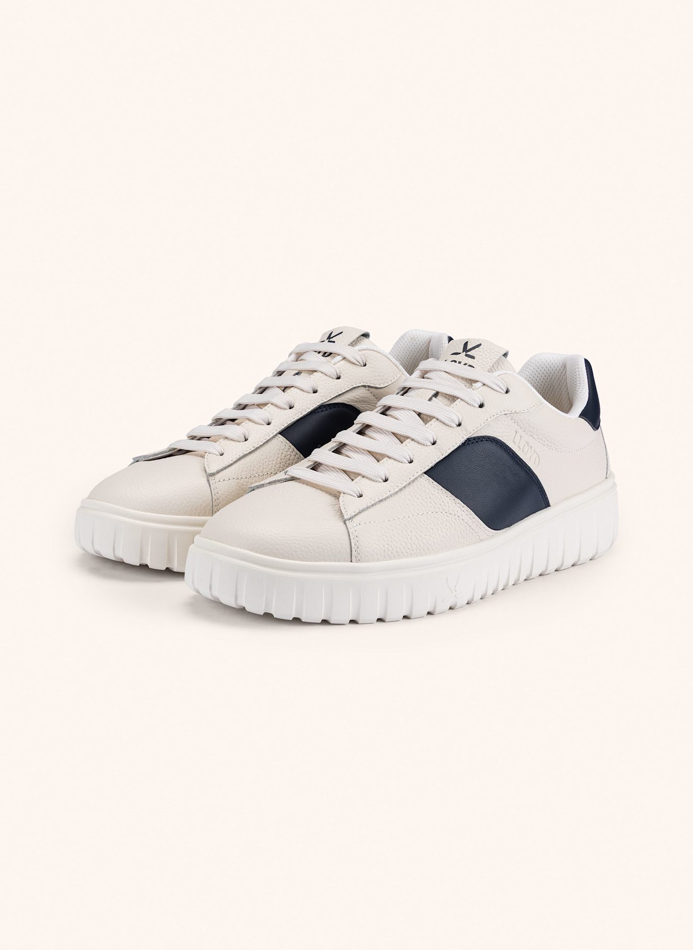 LLOYD Sneaker: WEISS/ SCHWARZ
