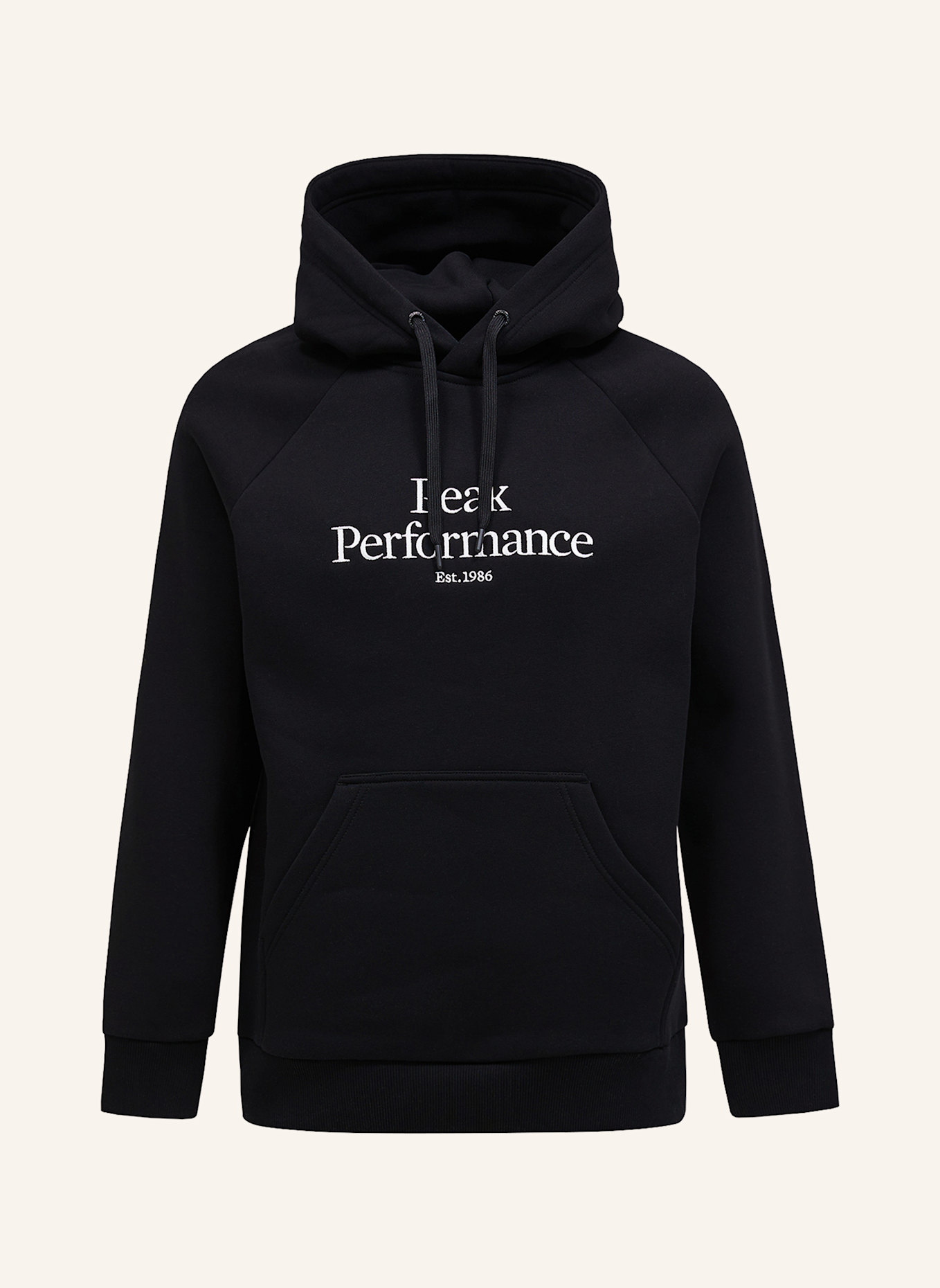 Peak Performance M Original Hood Kapuzensweatshirt: SCHWARZ