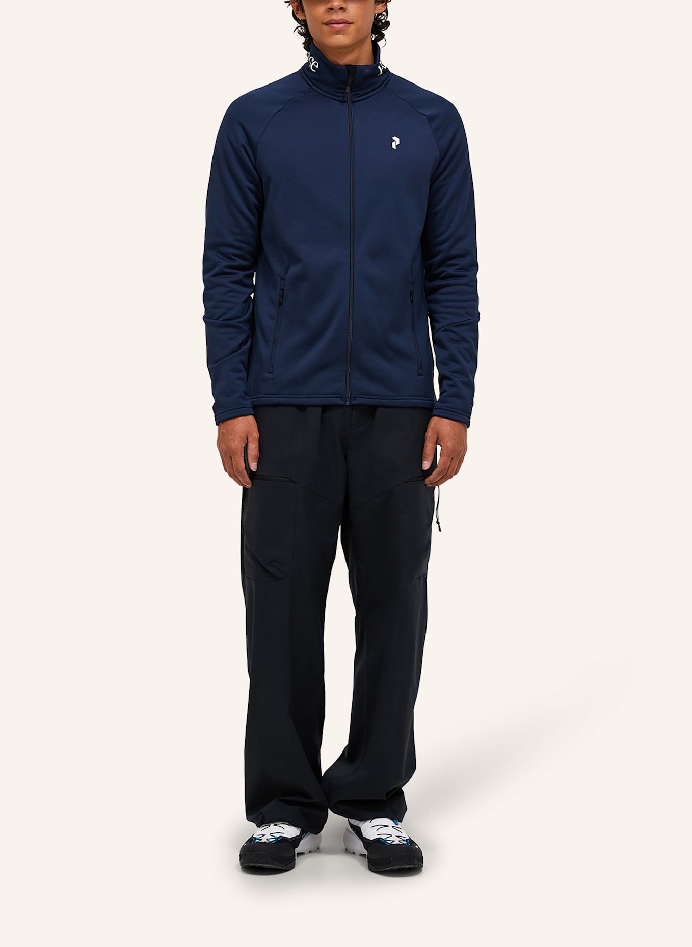 Peak Performance M Rider Essentials Midlayer Zip Jacket Fleecejacke: DUNKELBLAU