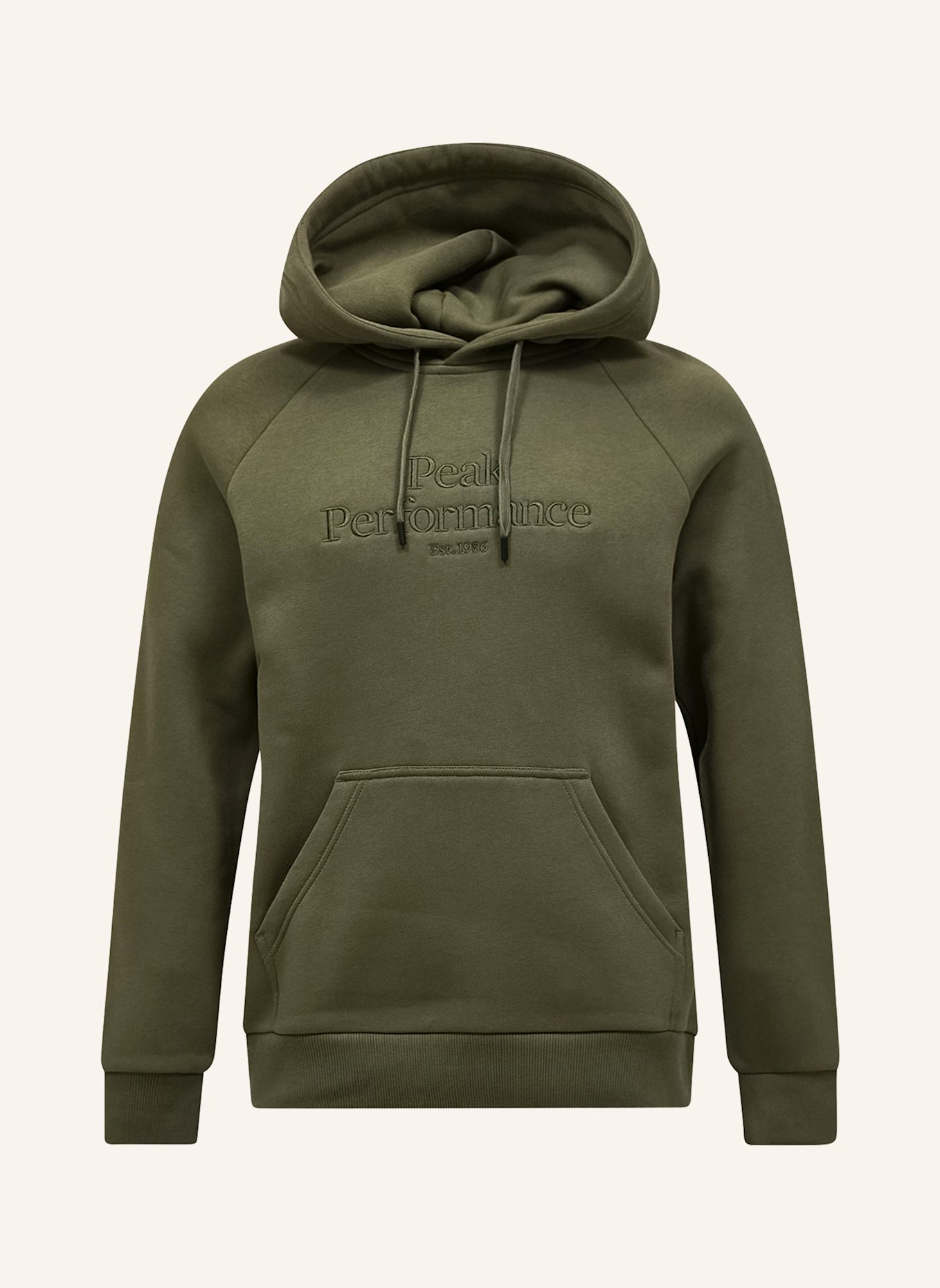 Peak Performance M Original Hood Kapuzensweatshirt: OLIV