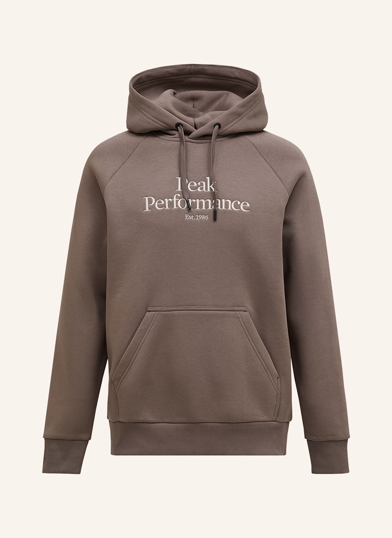 Peak Performance M Original Hood Kapuzensweatshirt: HELLBRAUN