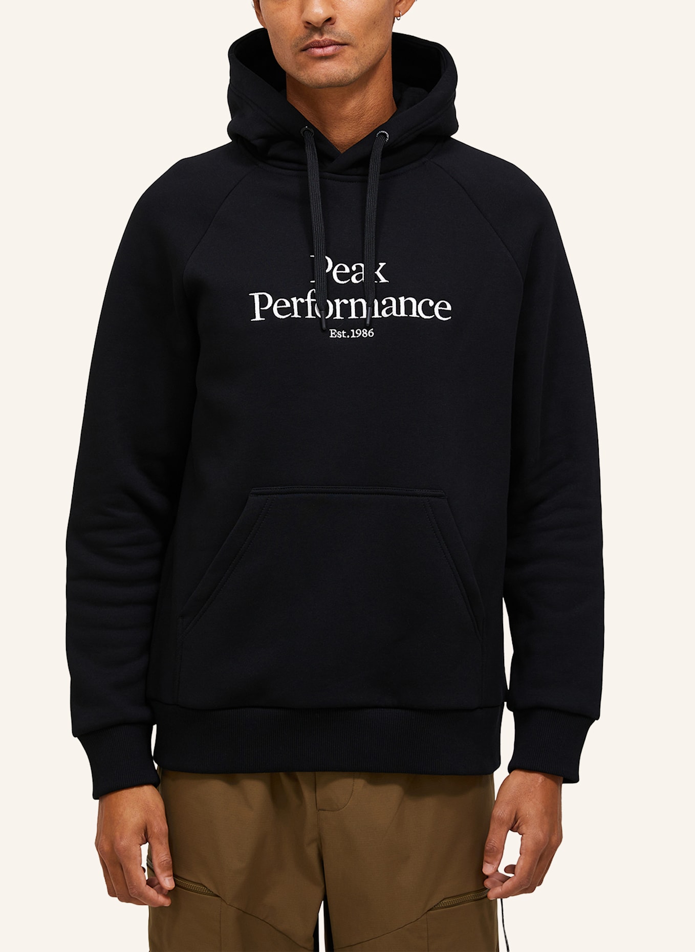 Peak Performance M Original Hood Kapuzensweatshirt: SCHWARZ