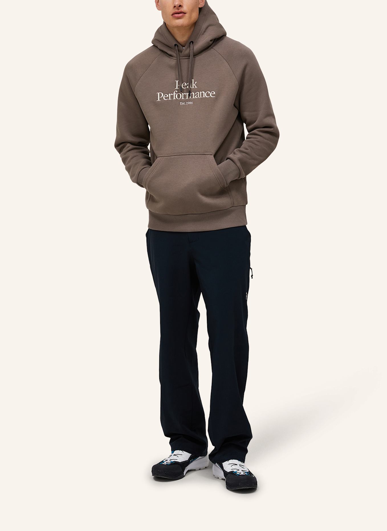 Peak Performance M Original Hood Kapuzensweatshirt: HELLBRAUN