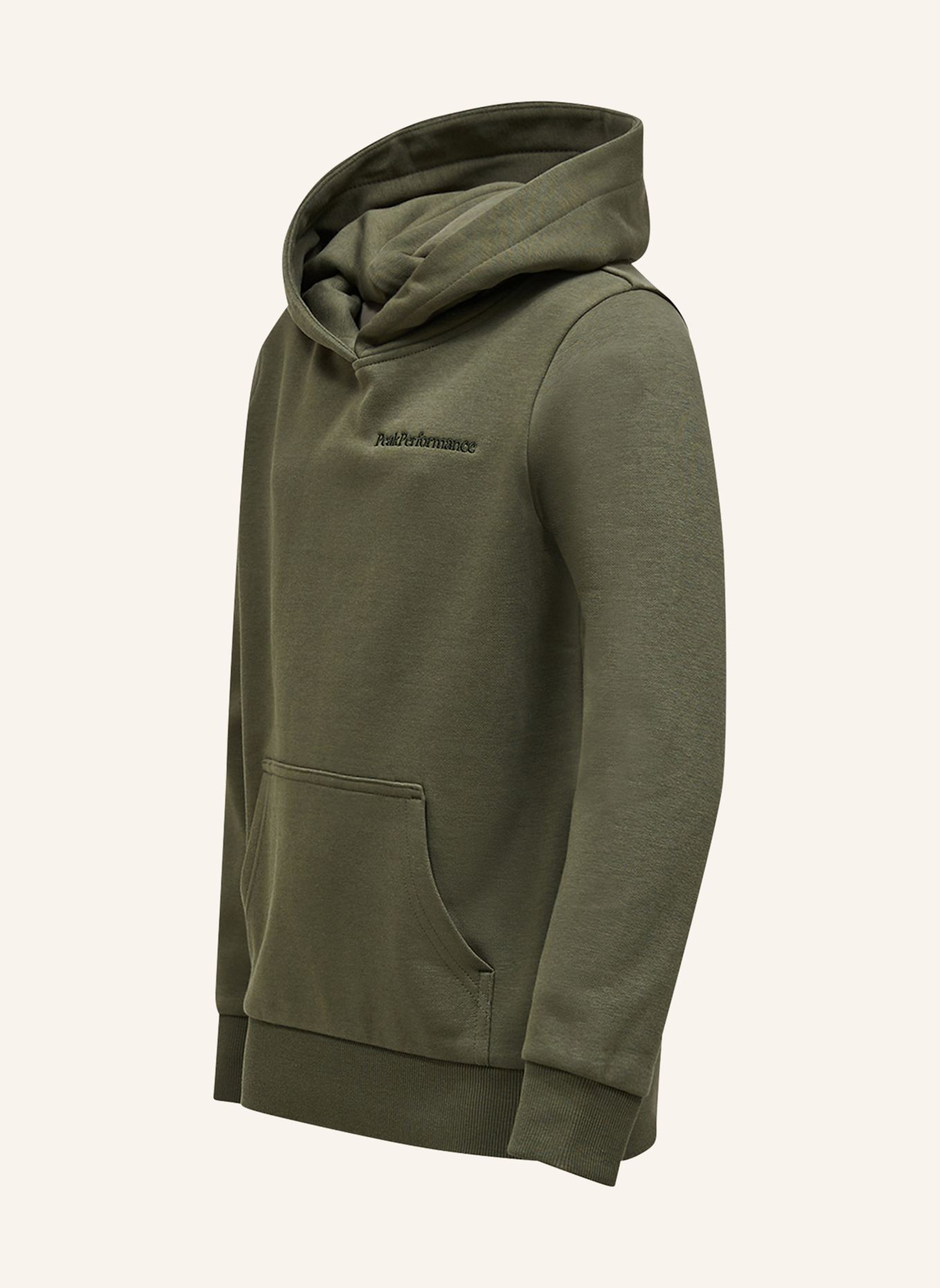 Peak Performance Jr Original Small Logo Hood Kapuzensweatshirt: OLIV