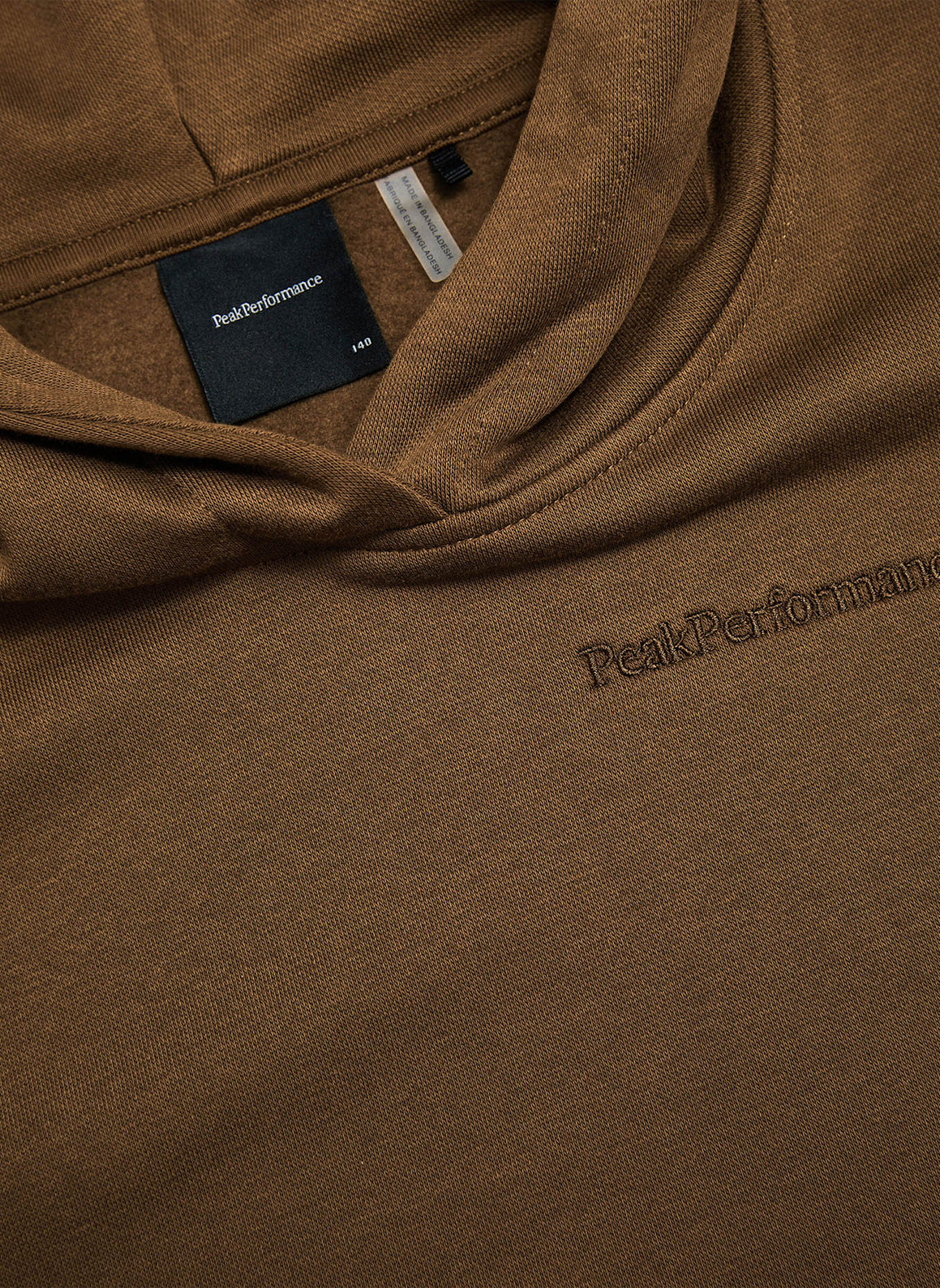 Peak Performance Jr Original Small Logo Hood Kapuzensweatshirt: KHAKI