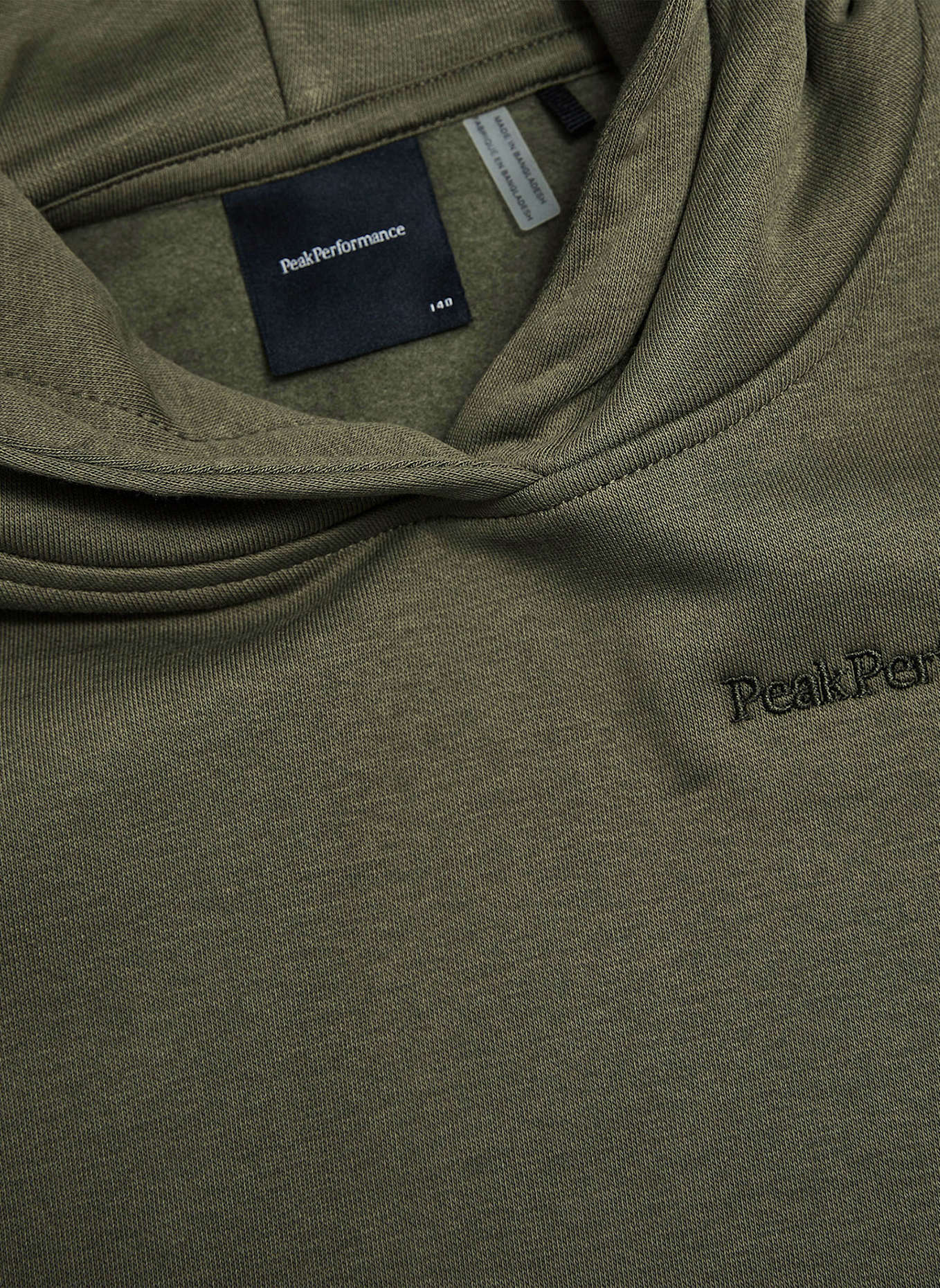 Peak Performance Jr Original Small Logo Hood Kapuzensweatshirt: OLIV