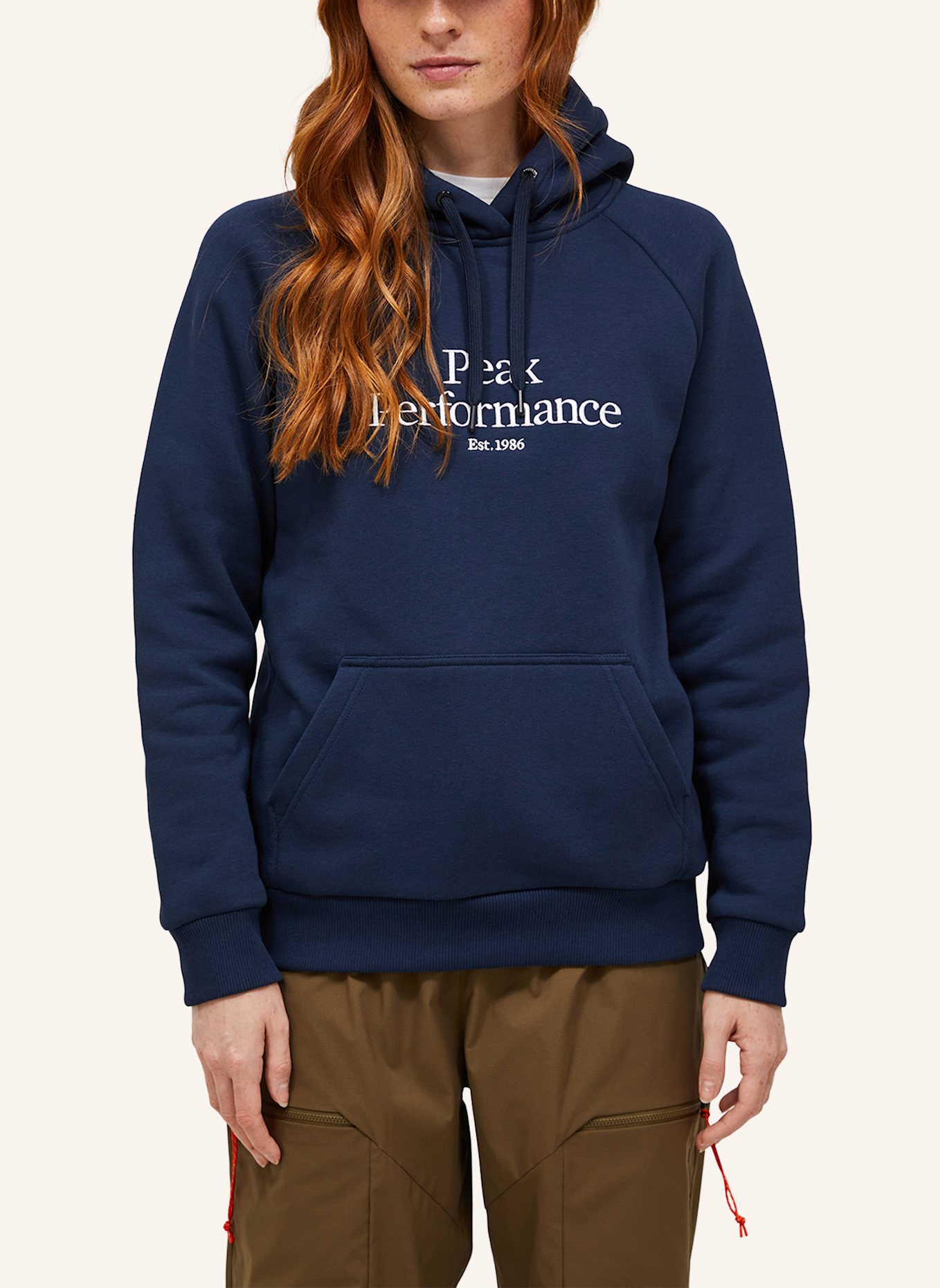 Peak Performance Hoodie: DUNKELBLAU