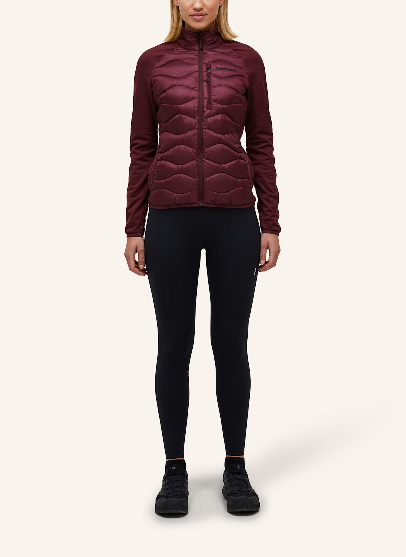 Peak Performance Midlayer-Jacke HELIUM: DUNKELROT