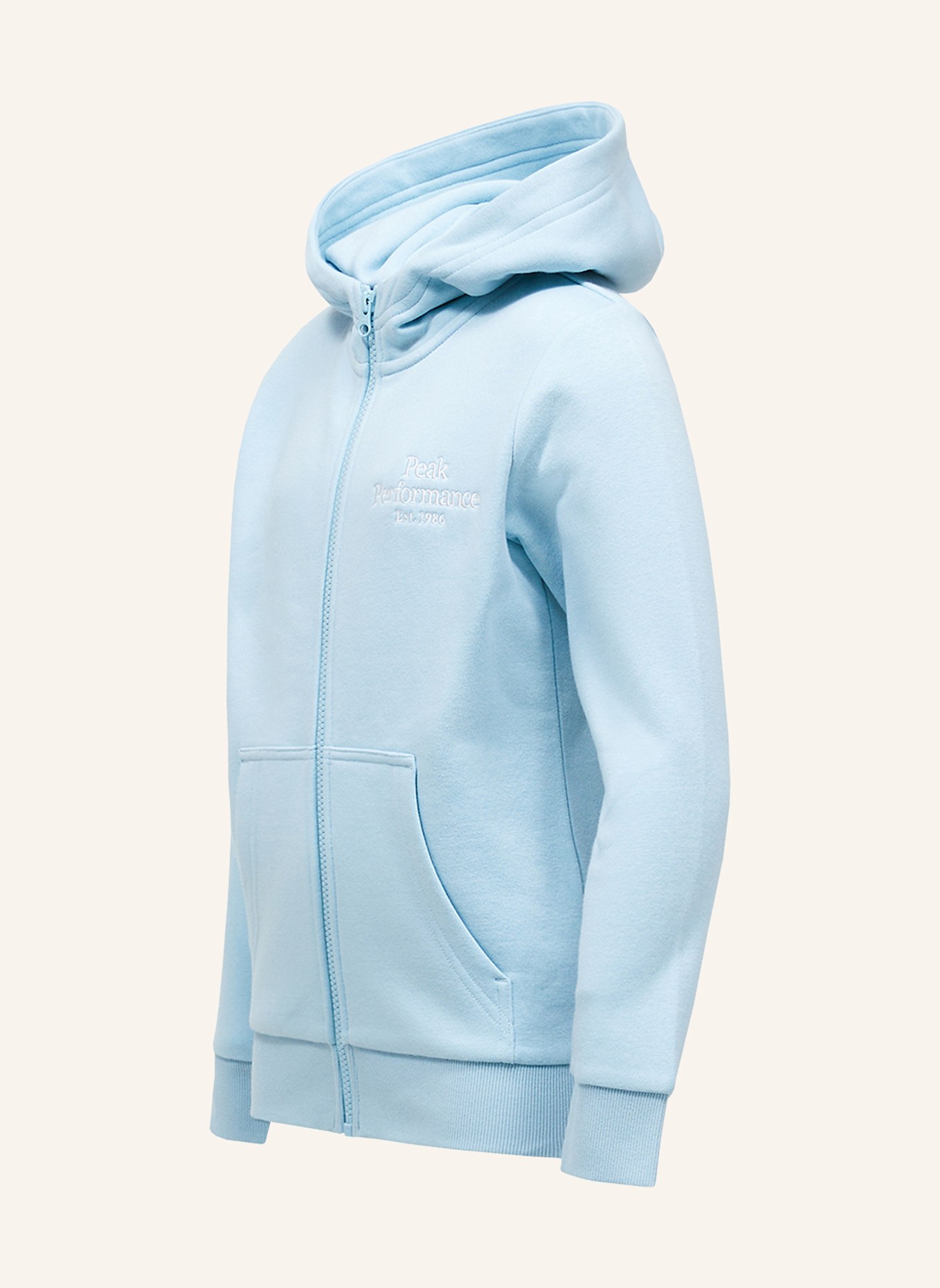 Peak Performance Jr Original Zip Hood Kapuzensweatshirtjacke: BLAU