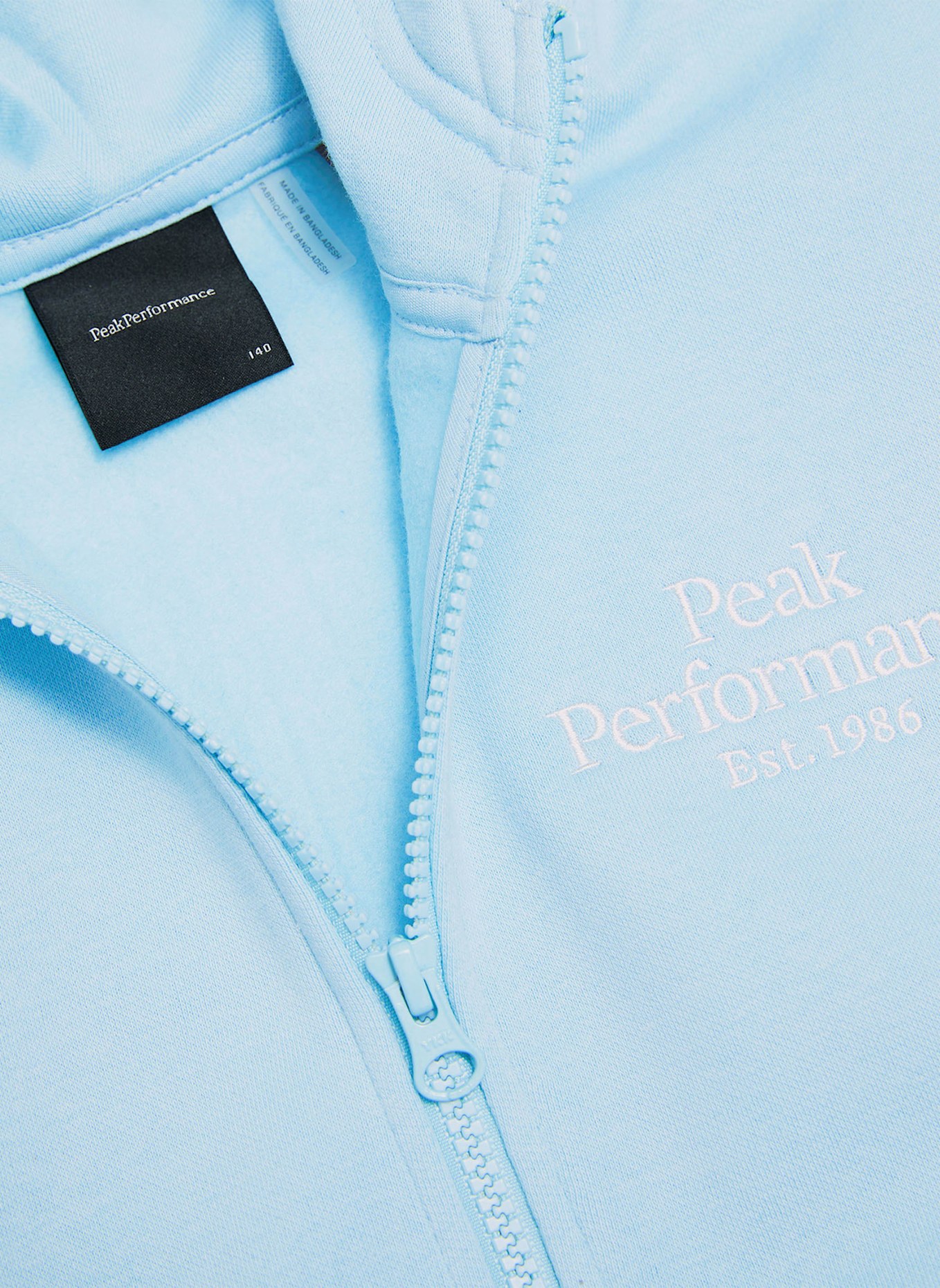 Peak Performance Jr Original Zip Hood Kapuzensweatshirtjacke: BLAU