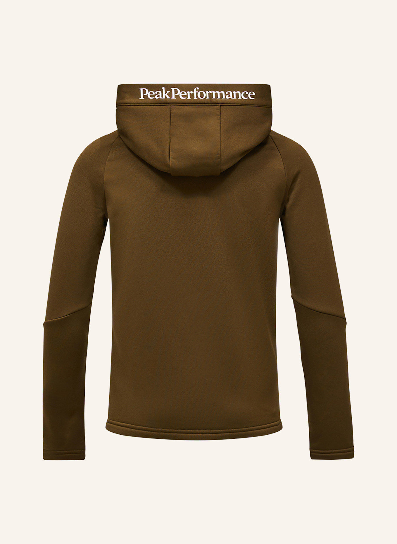 Peak Performance Jr Rider Essentials Midlayer Zip Hood Fleecejacke: KHAKI