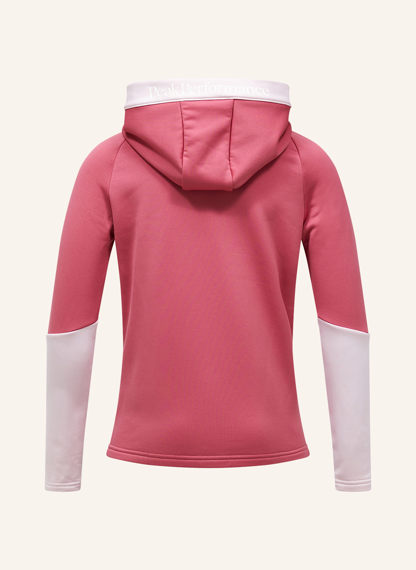 Peak Performance Jr Rider Essentials Midlayer Zip Hood Fleecejacke: ROSÉ/ ROSA