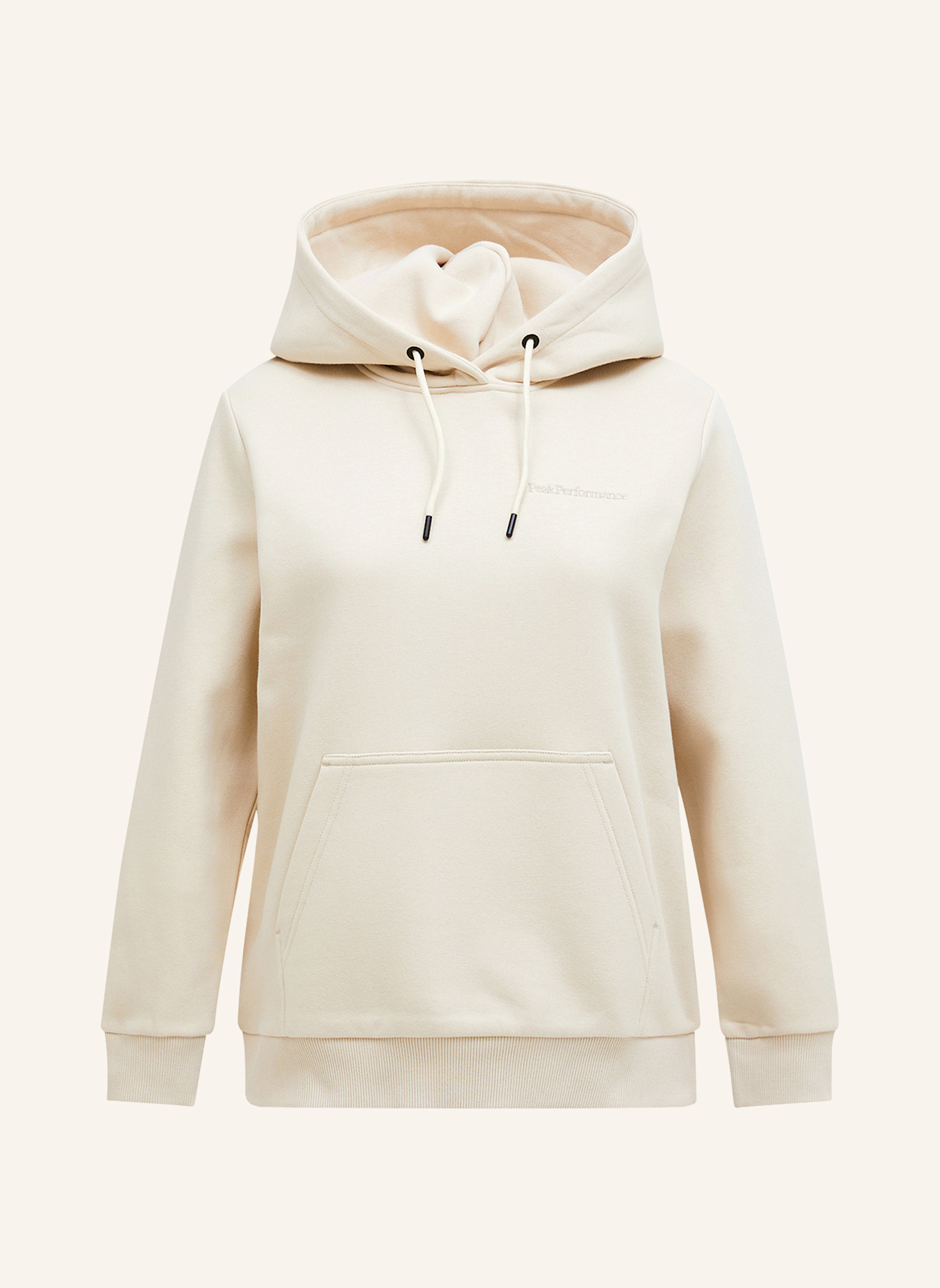 Peak Performance Hoodie: BEIGE