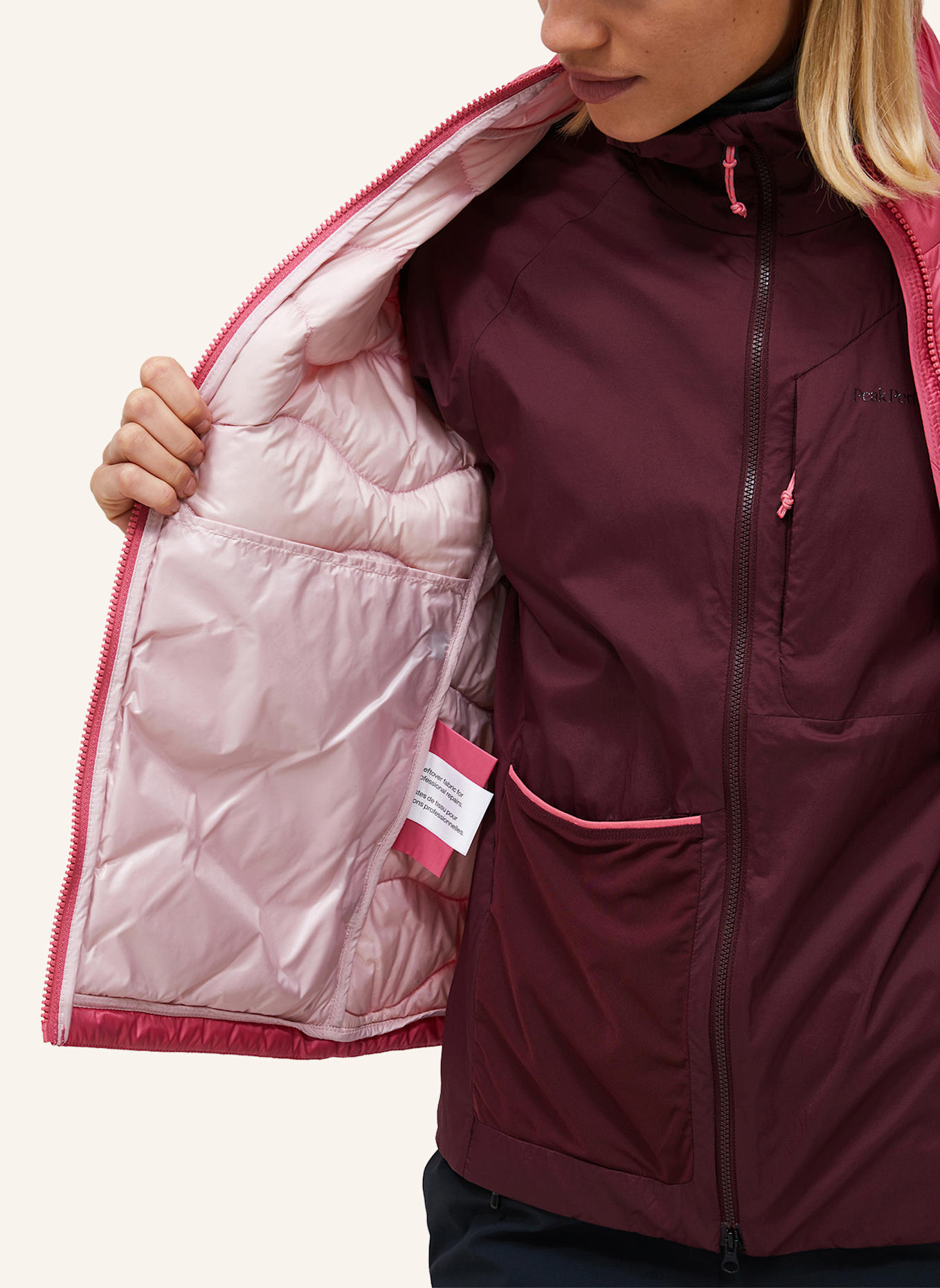 Peak Performance Lightweight-Daunenweste HELIUM: ROSÉ/ ROSA
