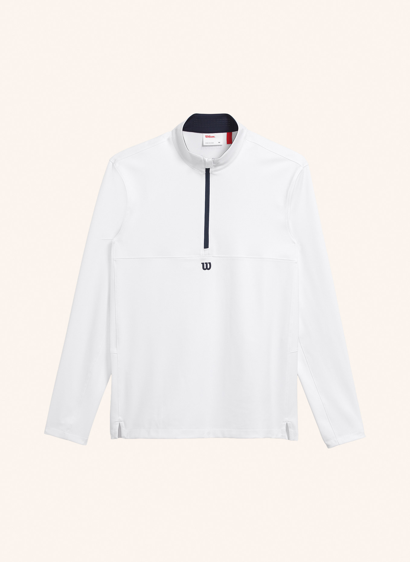Wilson Sweatshirtpullover ELEVATE PERFORMANCE HALF-ZIP: WEISS