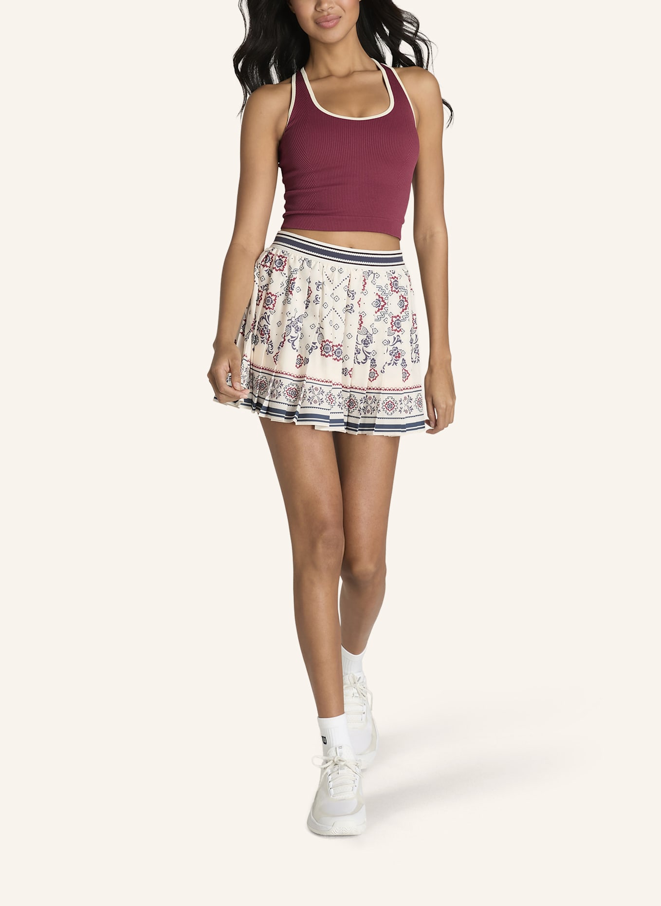 Wilson Everyday Brami Crop-Top: DUNKELROT