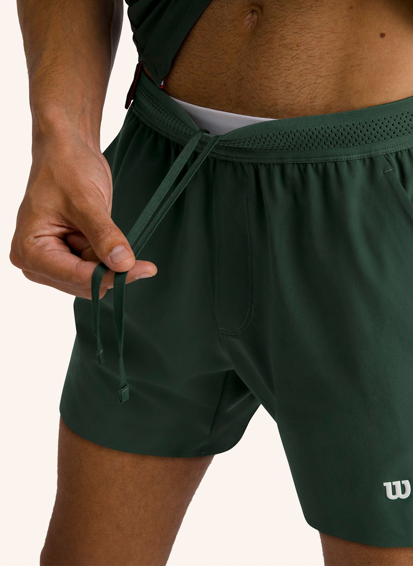 Wilson Tournament Short 7In Unlined Sporthose: GRÜN