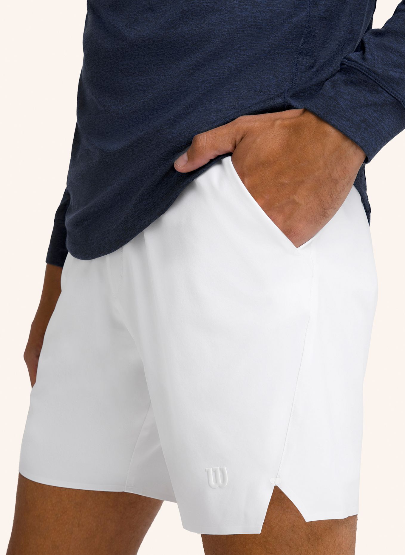 Wilson Tournament Short 7In Unlined Sporthose: WEISS