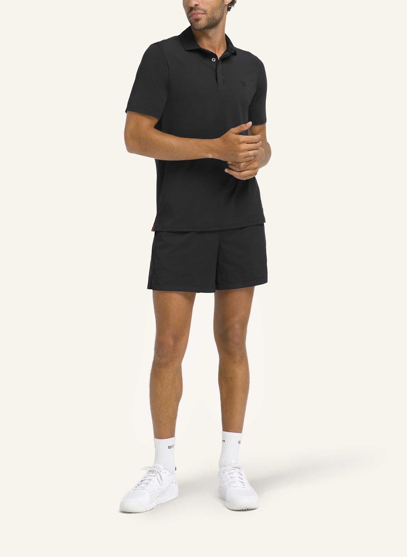 Wilson League Polo Poloshirt: SCHWARZ