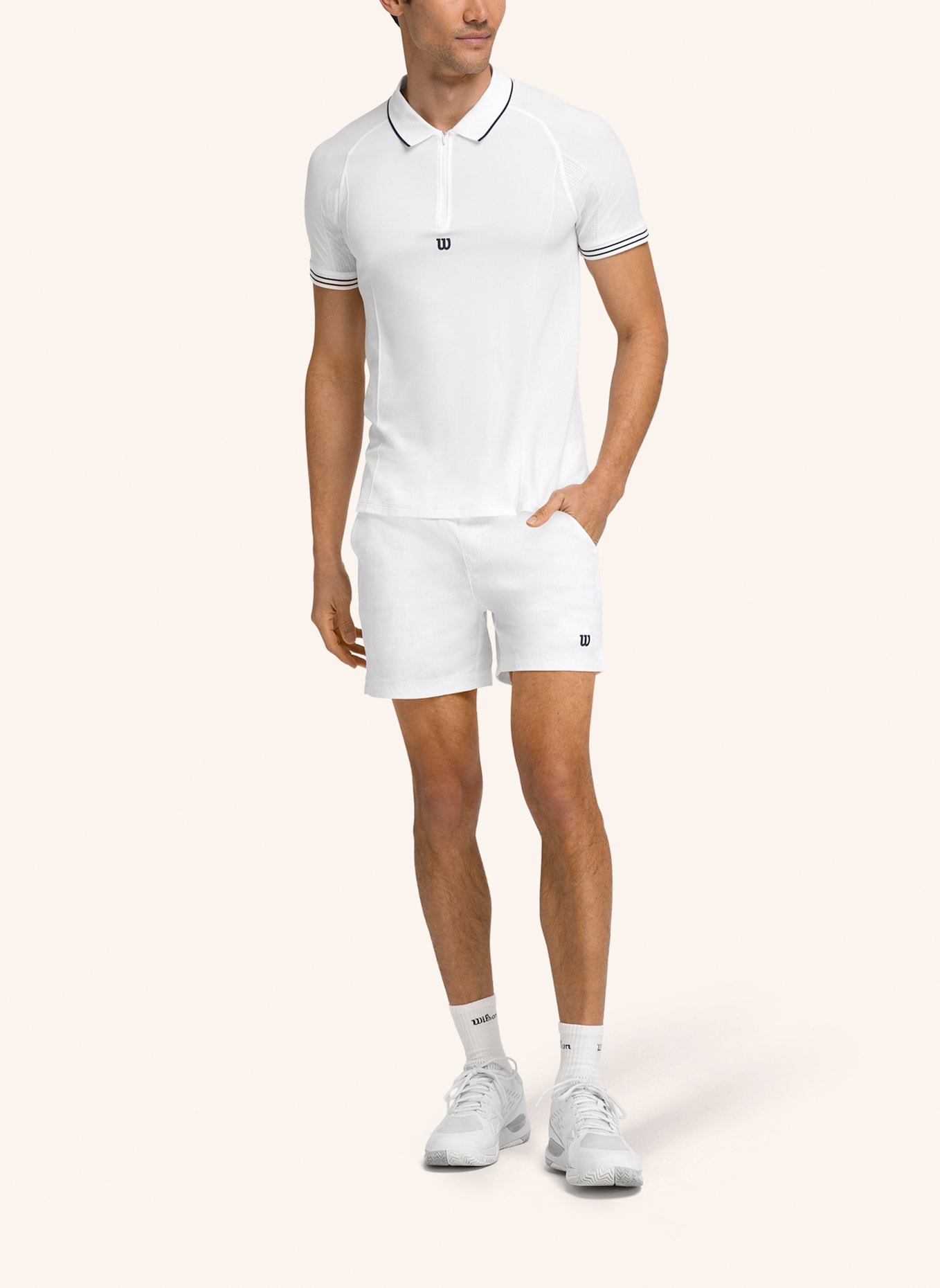 Wilson Tennis Volley Short 6In Sportshorts: WEISS