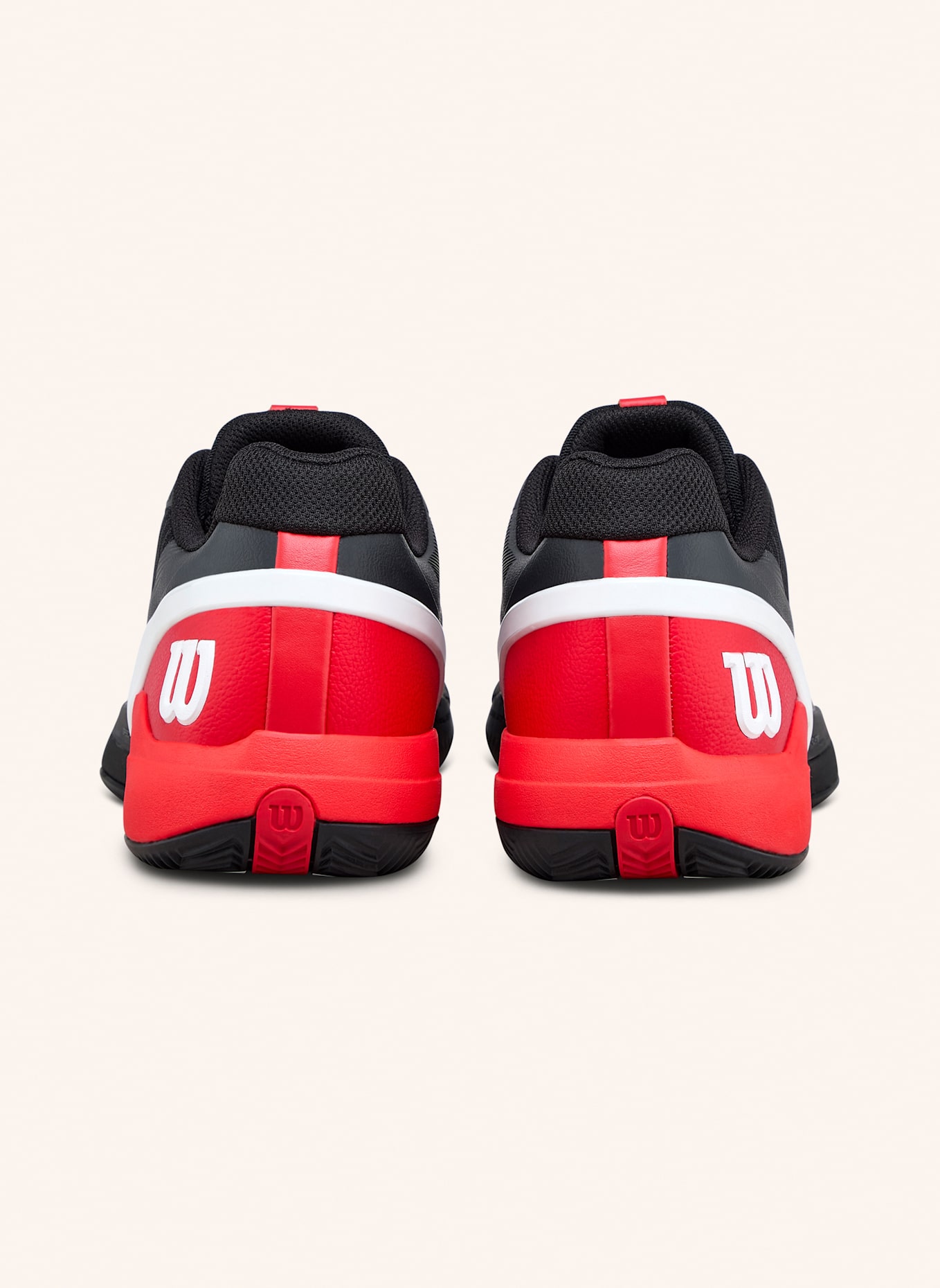 Wilson Rush Pro 5 Clay Tennisschuh: SCHWARZ/ ROT
