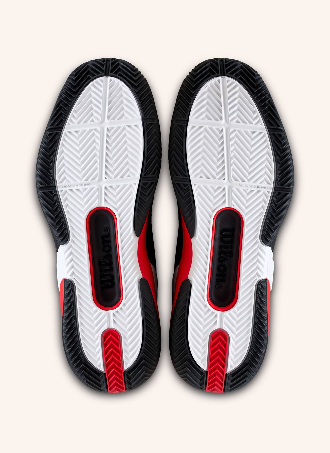 Wilson Rush Pro 5 Clay Tennisschuh: SCHWARZ/ ROT