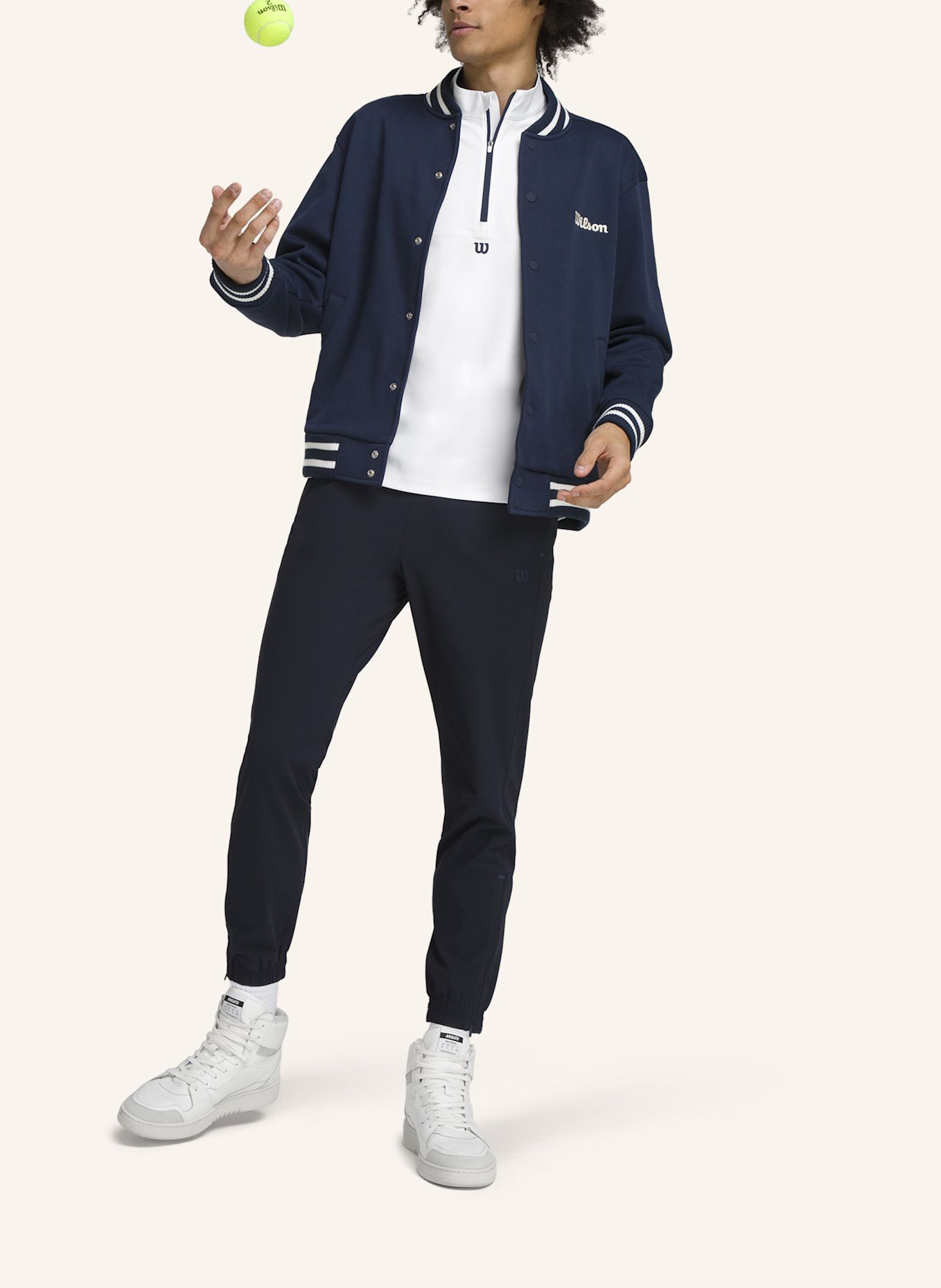Wilson Sweatshirtpullover ELEVATE PERFORMANCE HALF-ZIP: WEISS