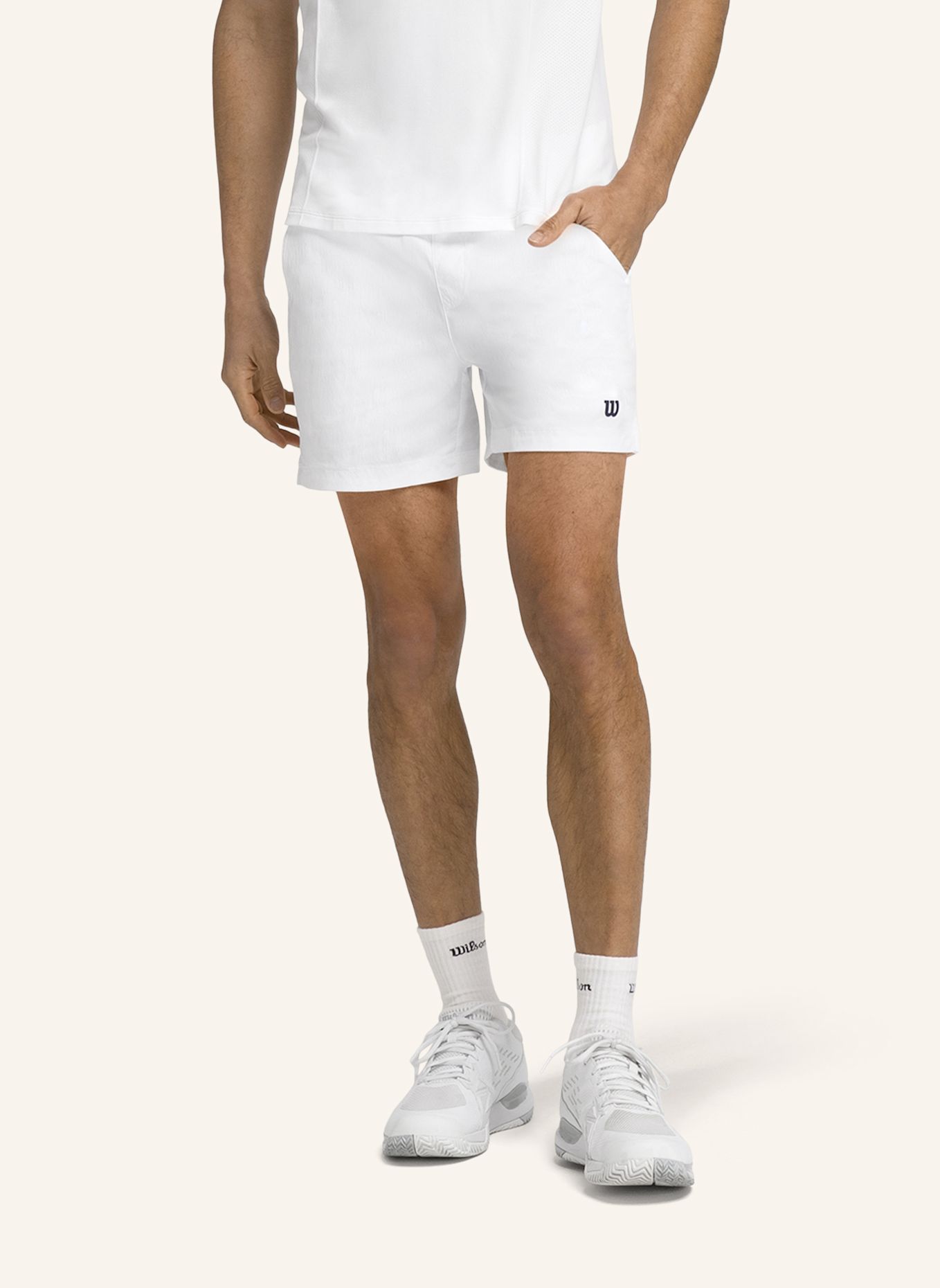 Wilson Sportshorts TENNIS VOLLEY SHORT 6IN: WEISS