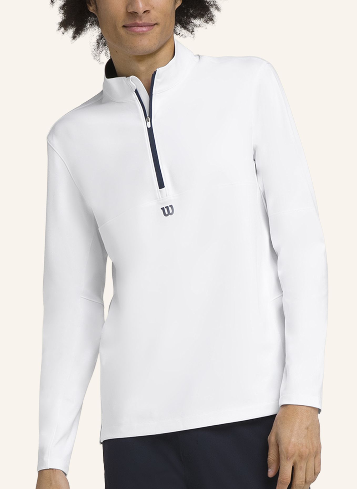 Wilson Sweatshirtpullover ELEVATE PERFORMANCE HALF-ZIP: WEISS