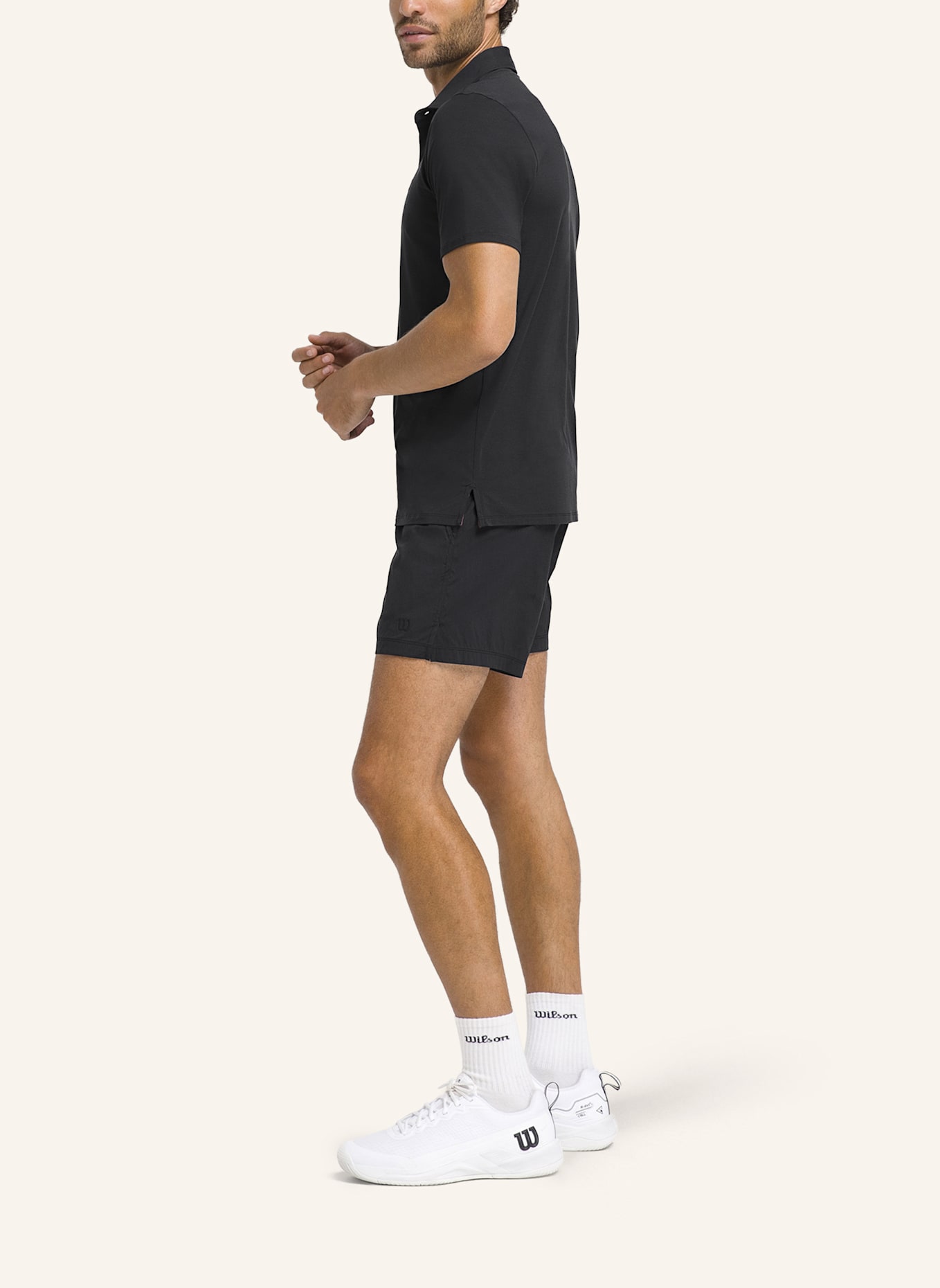 Wilson League Polo Poloshirt: SCHWARZ