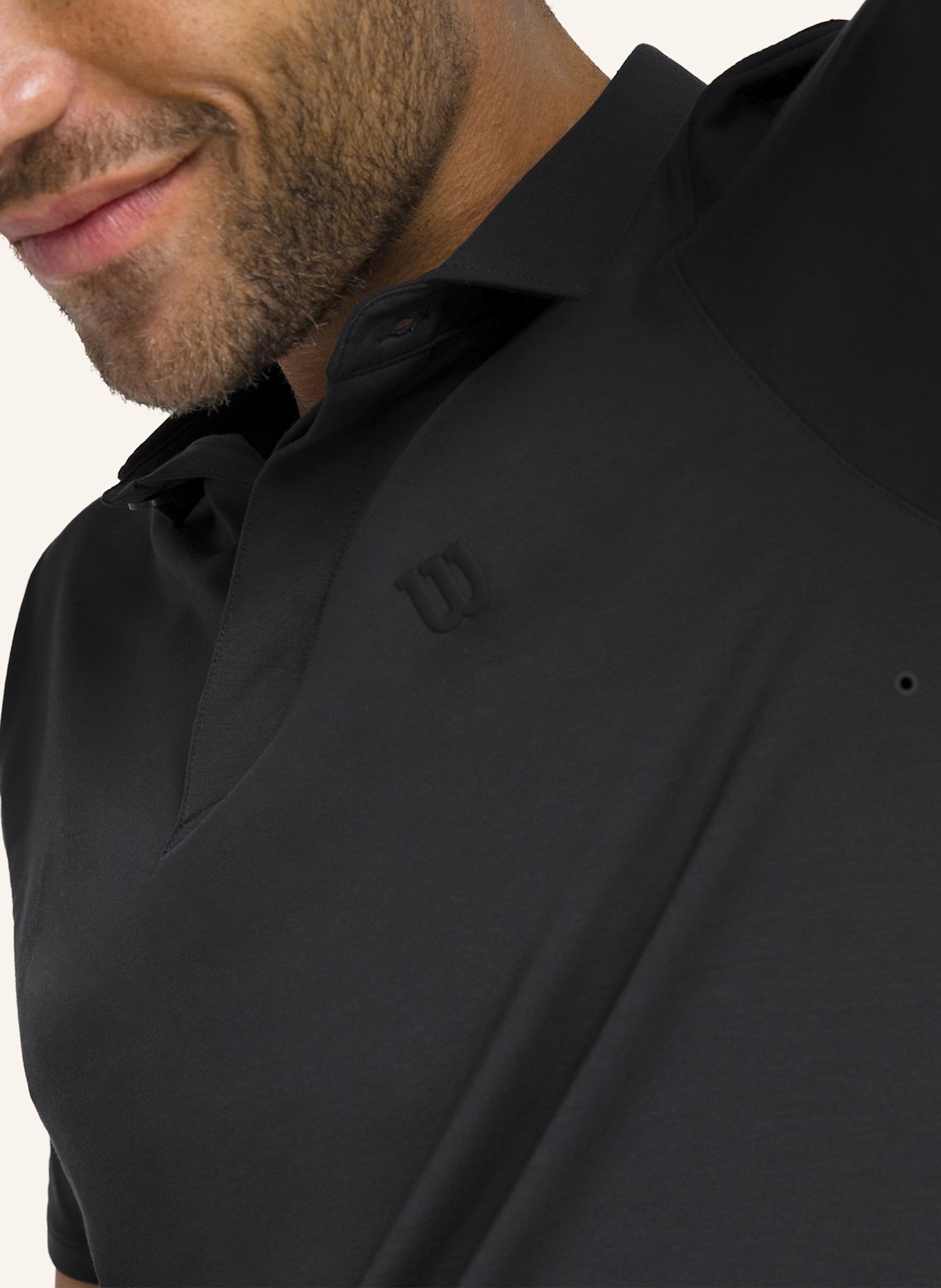 Wilson League Polo Poloshirt: SCHWARZ