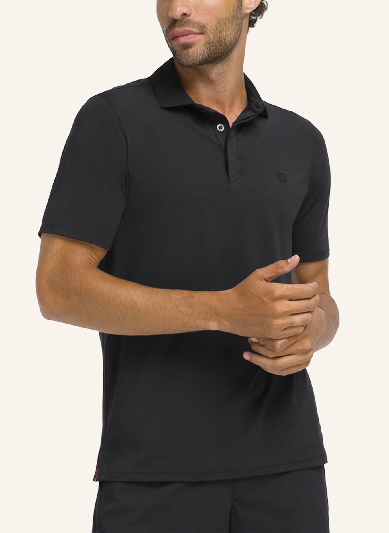 Wilson League Polo Poloshirt: SCHWARZ