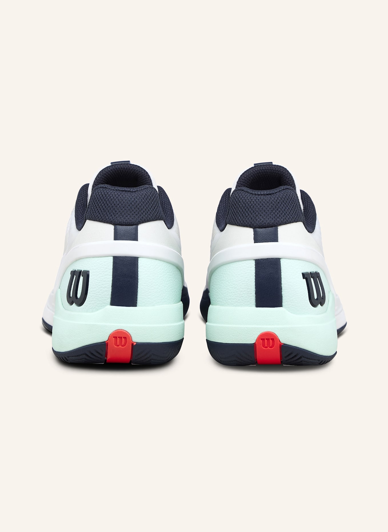 Wilson Rush Pro 5 Tennisschuh: MINT/ WEISS