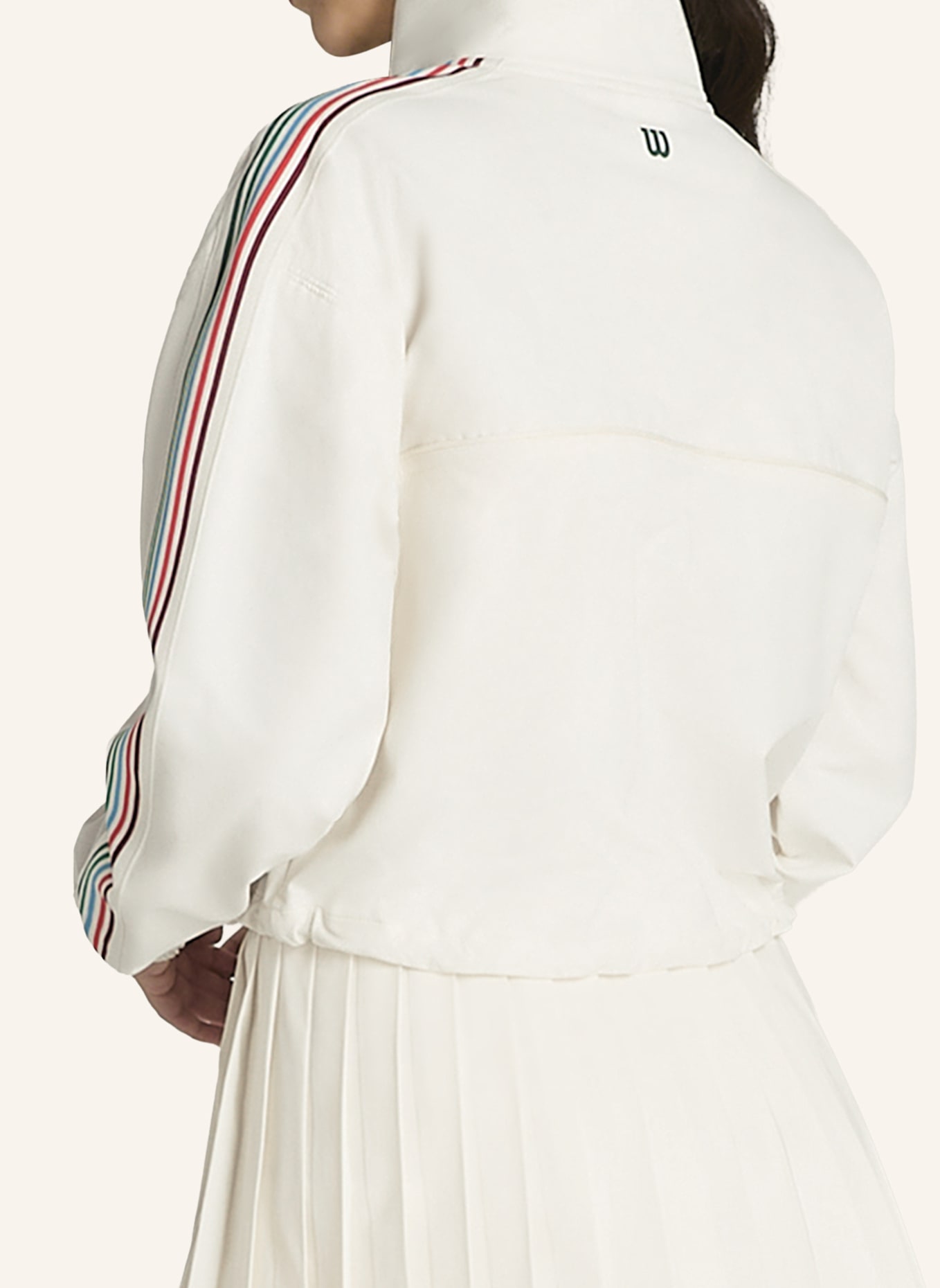 Wilson Davenport Woven Pop Over Shirt: BEIGE/ WEISS