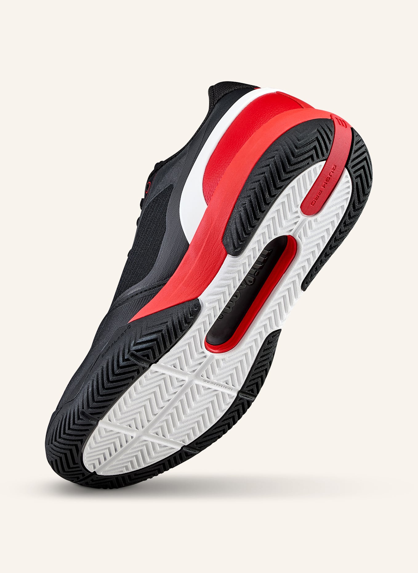 Wilson Rush Pro 5 Tennisschuh: SCHWARZ