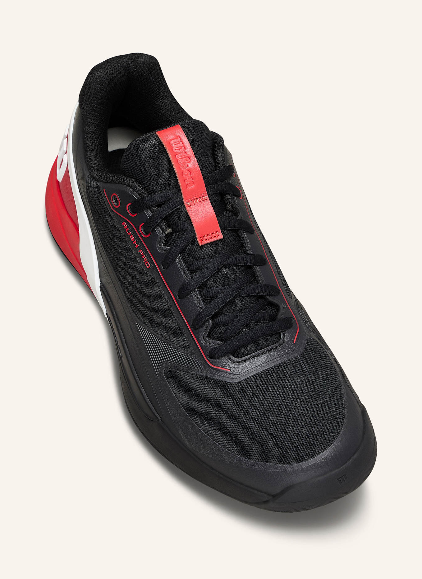 Wilson Rush Pro 5 Tennisschuh: SCHWARZ