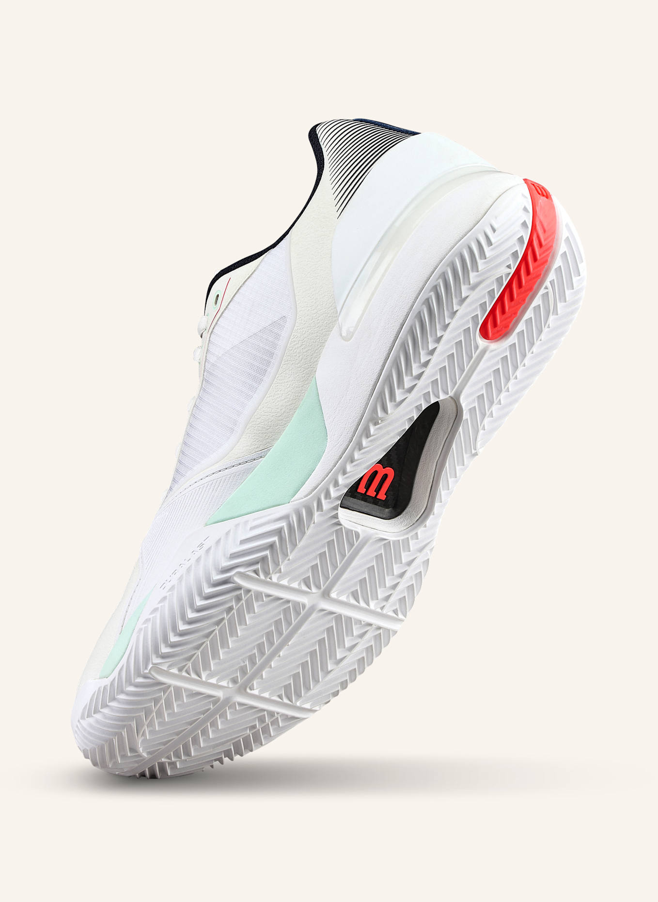 Wilson Rush Tour 5 Clay Tennisschuh: MINT/ WEISS