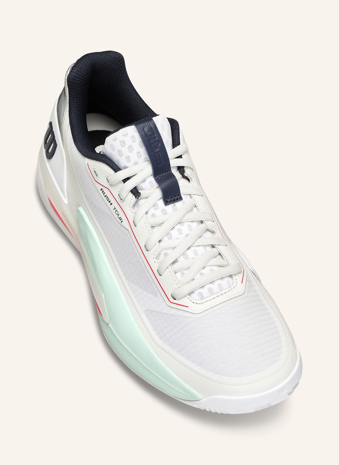 Wilson Rush Tour 5 Clay Tennisschuh: MINT/ WEISS