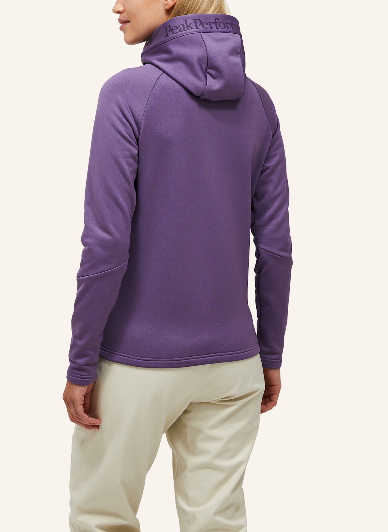 Peak Performance W Rider Essentials Midlayer Zip Hood Fleecejacke: DUNKELLILA