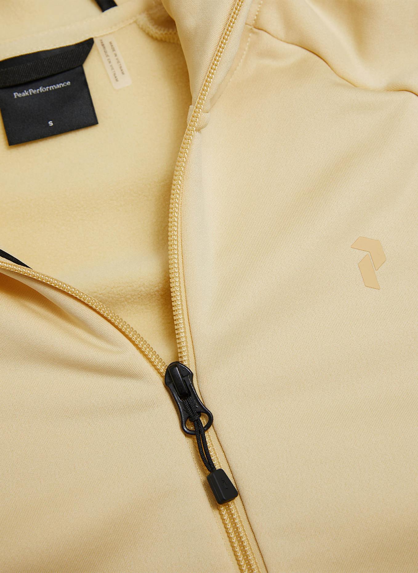 Peak Performance W Rider Essentials Midlayer Zip Hood Fleecejacke: GELB