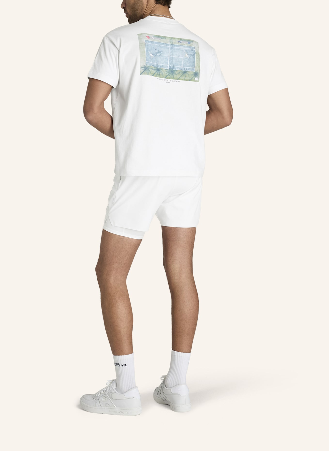 Wilson Wilson Classic Cotton Graphic Shirt: WEISS