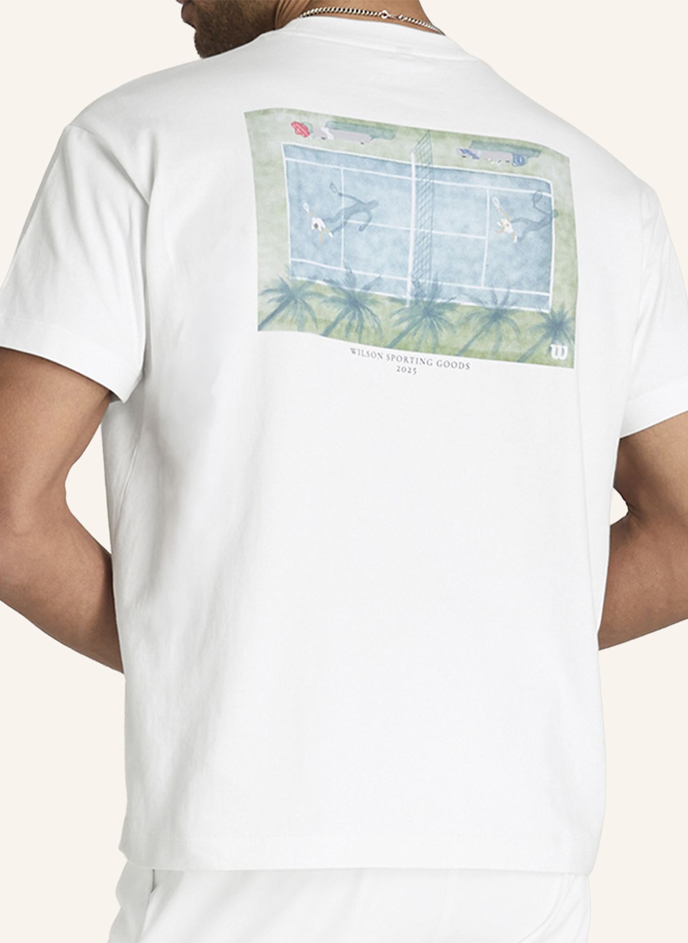 Wilson Shirt WILSON CLASSIC COTTON GRAPHIC: WEISS