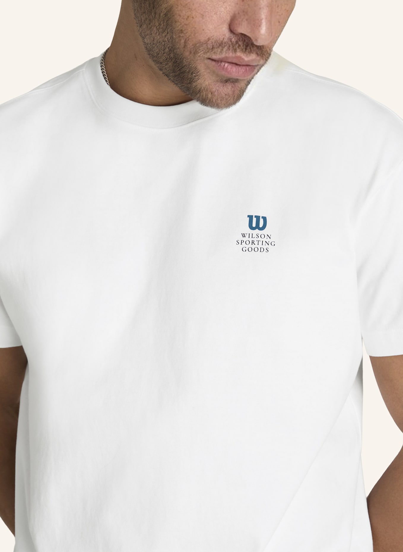 Wilson Wilson Classic Cotton Graphic Shirt: WEISS