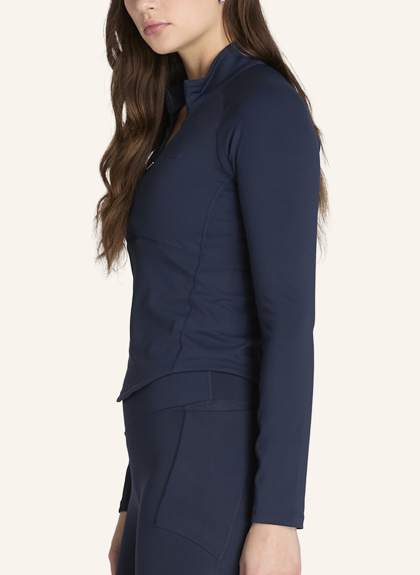 Wilson Baseline Half-Zip Langarmshirt: BLAU