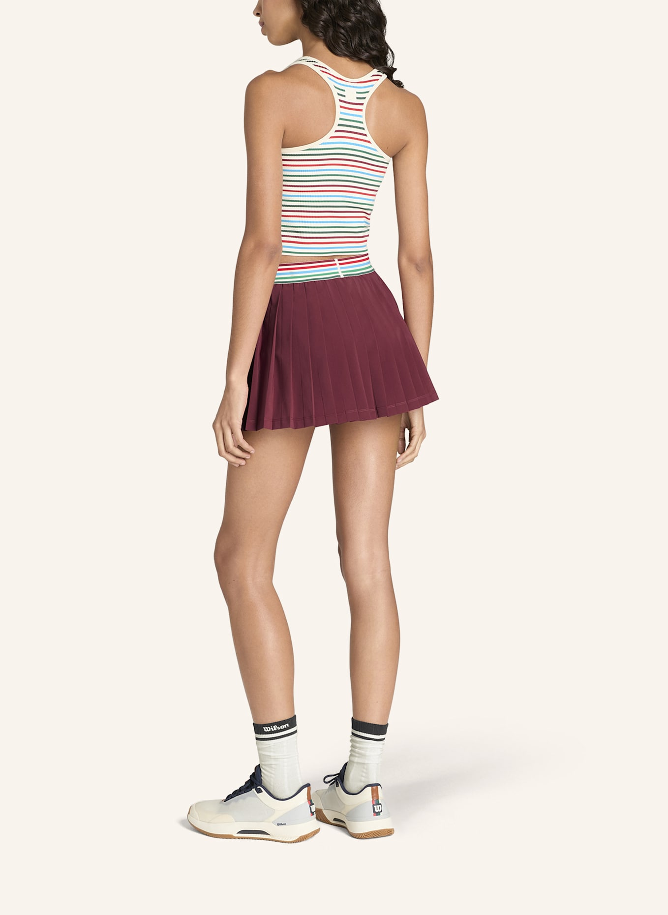 Wilson Tennisrock CROSS COURT SKIRT: DUNKELROT