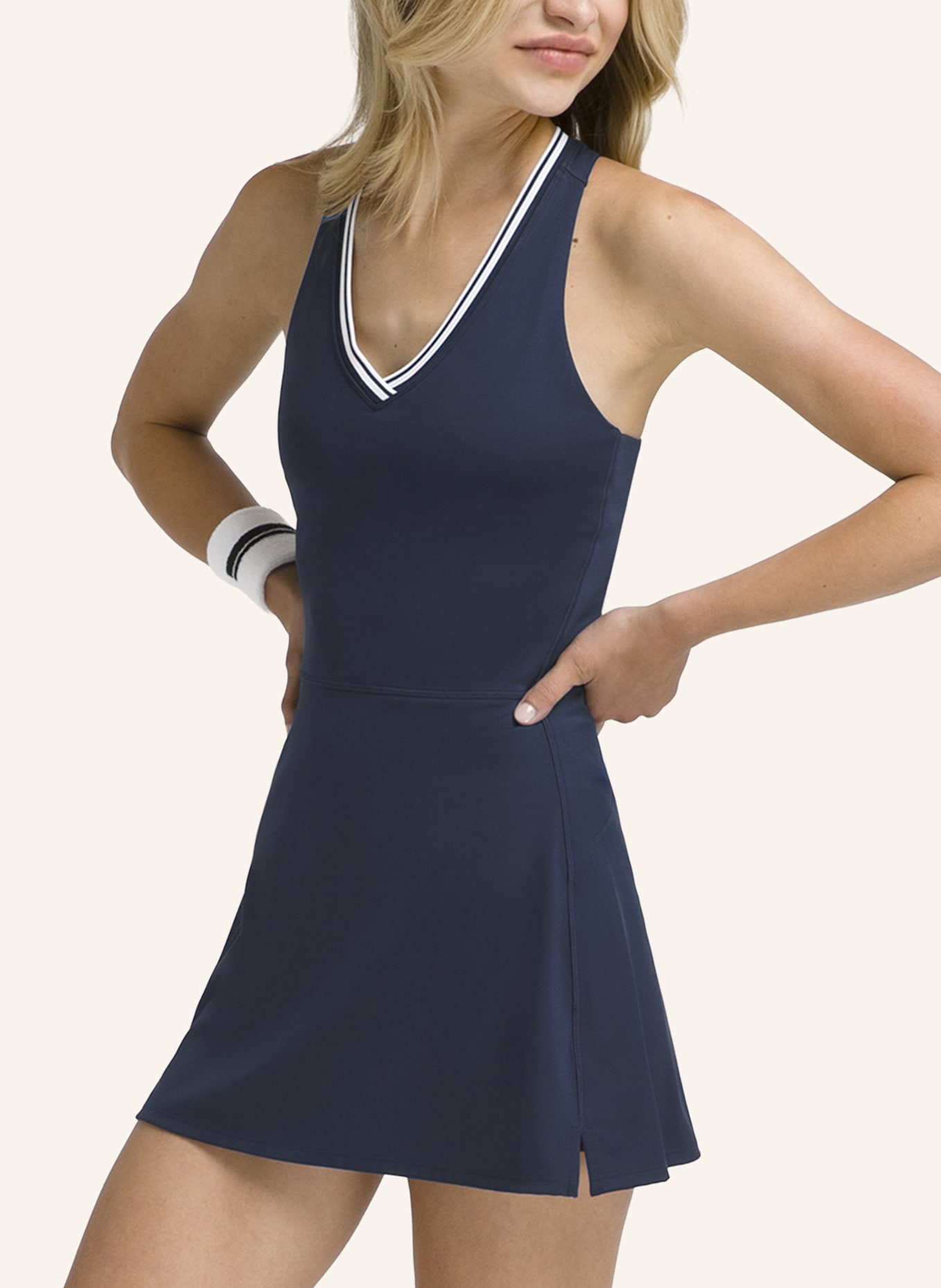 Wilson Tiebreaker Dress Unlined Midikleid: BLAU