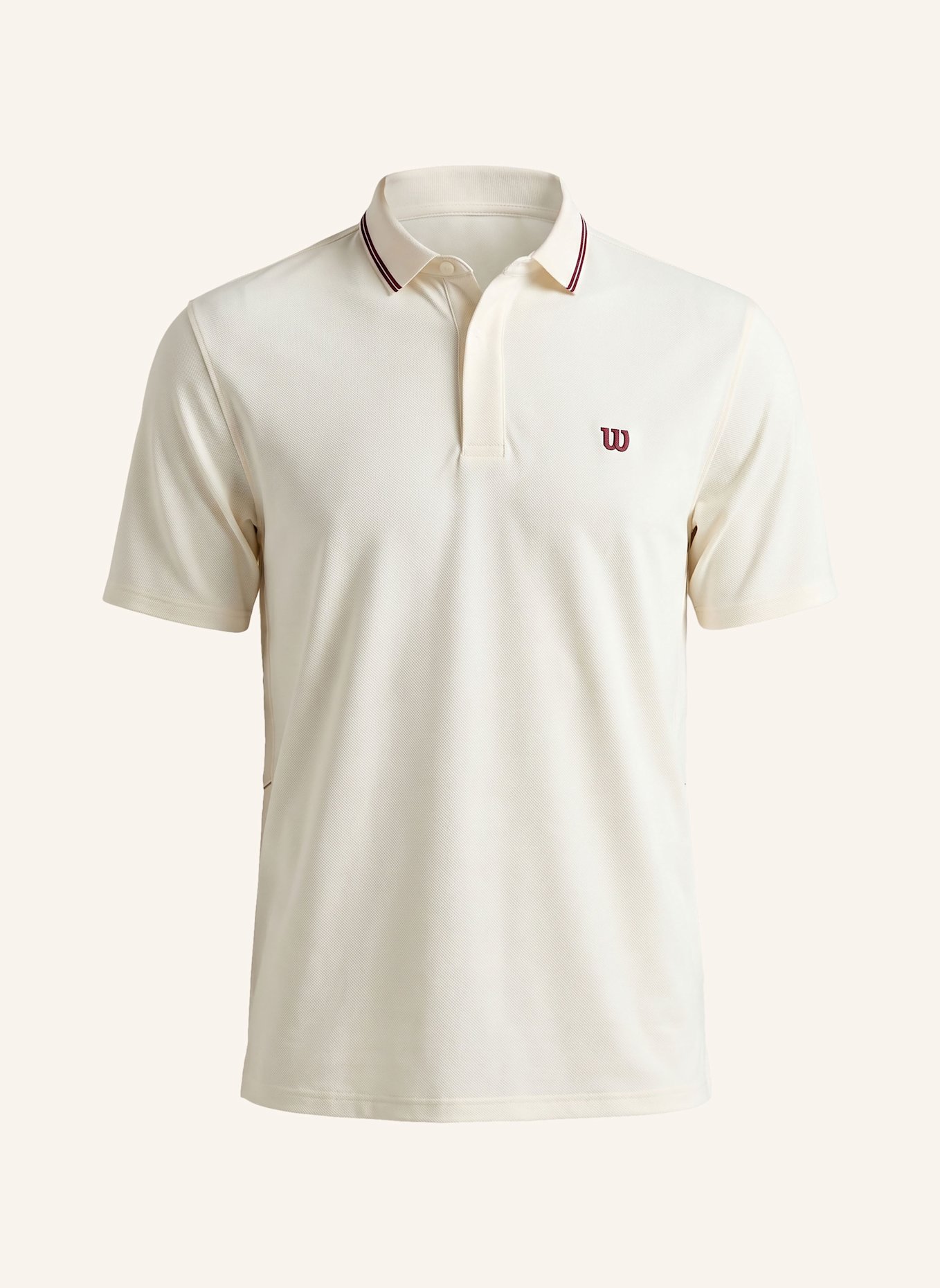 Wilson Poloshirt CHALLENGERS TECHNICAL POLO: BEIGE/ WEISS