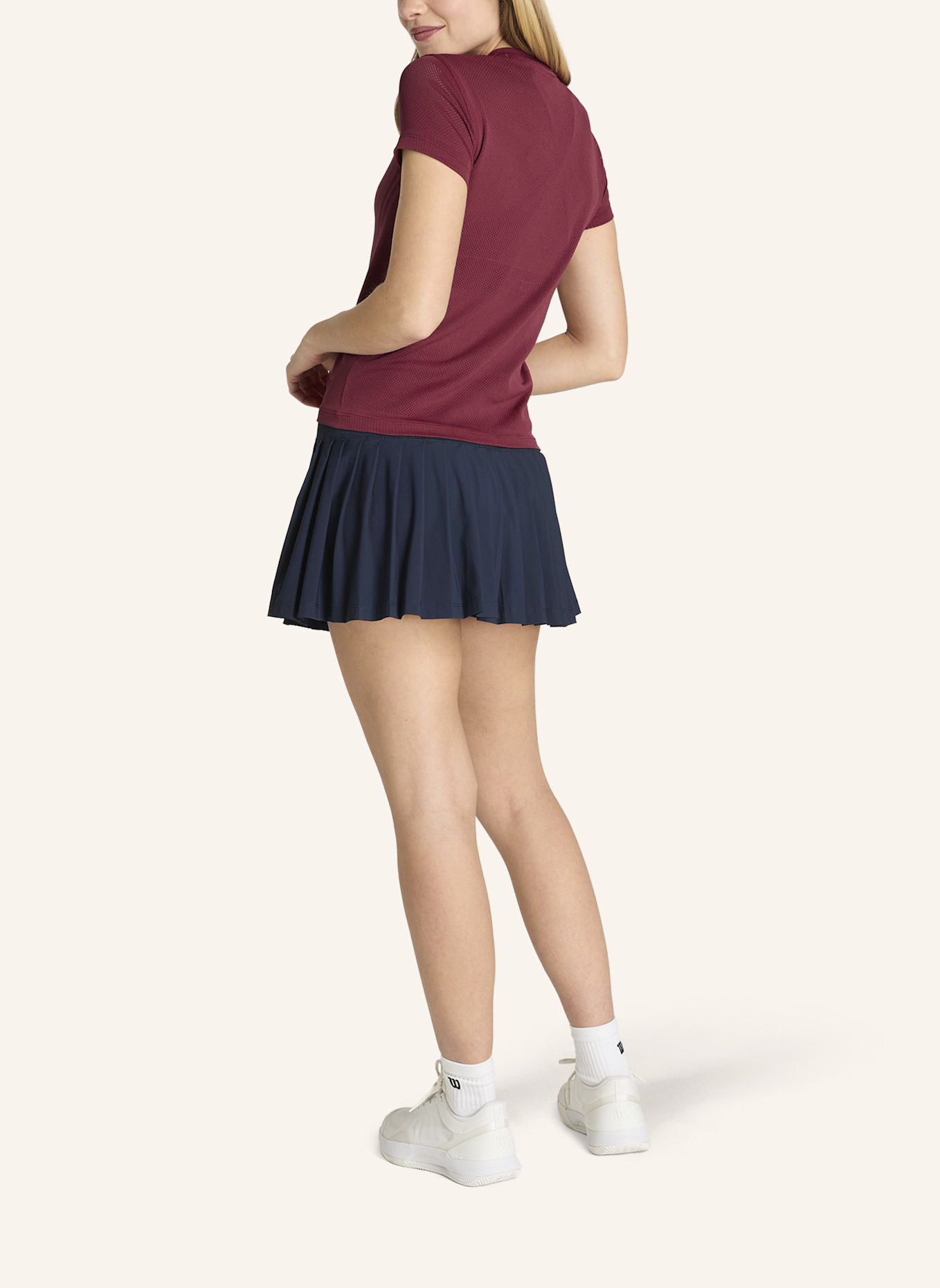 Wilson Pro Seamless Tee Shirt: DUNKELROT